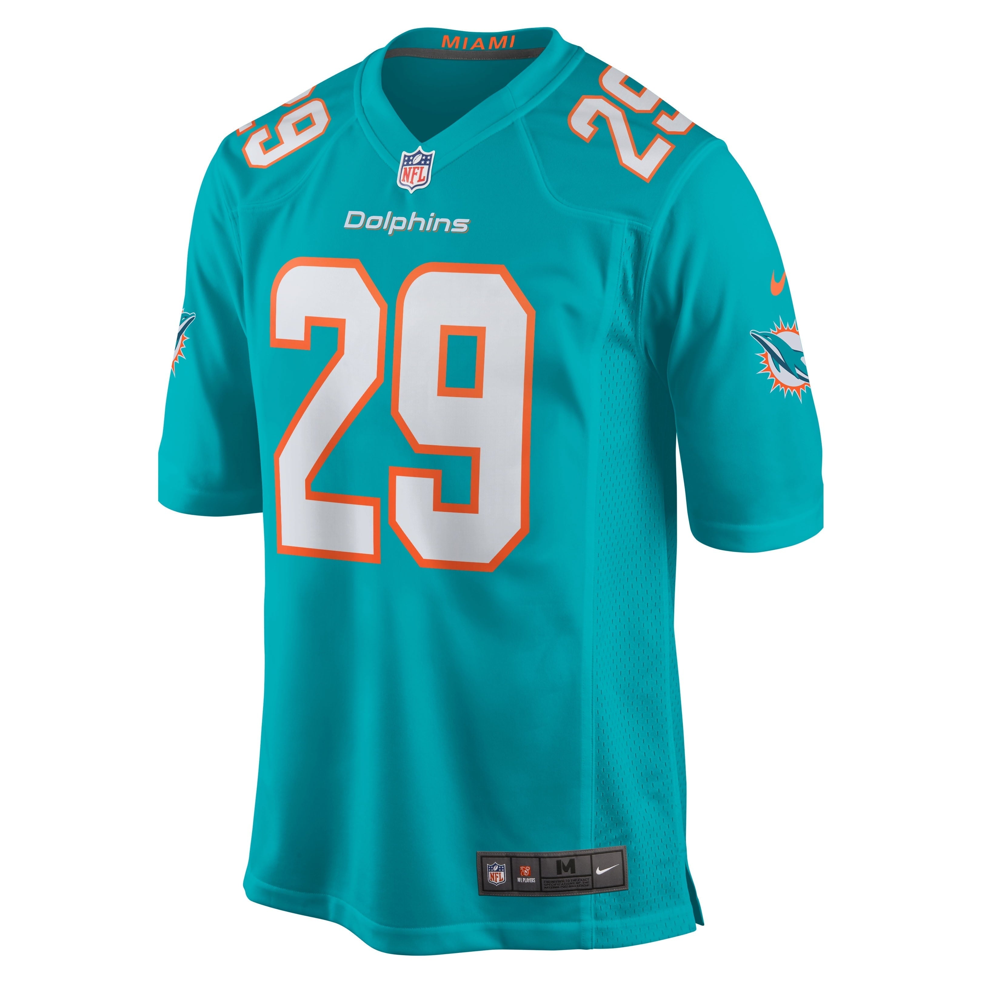 Men's Nike Brandon Jones Aqua Miami Dolphins Team Game Jersey - vstockx