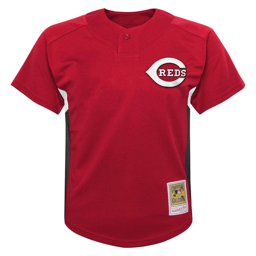 Youth Cincinnati Reds Ken Griffey Jr. Mitchell & Ness Red 2007 Cooperstown Collection Batting Practice Jersey - vstockx