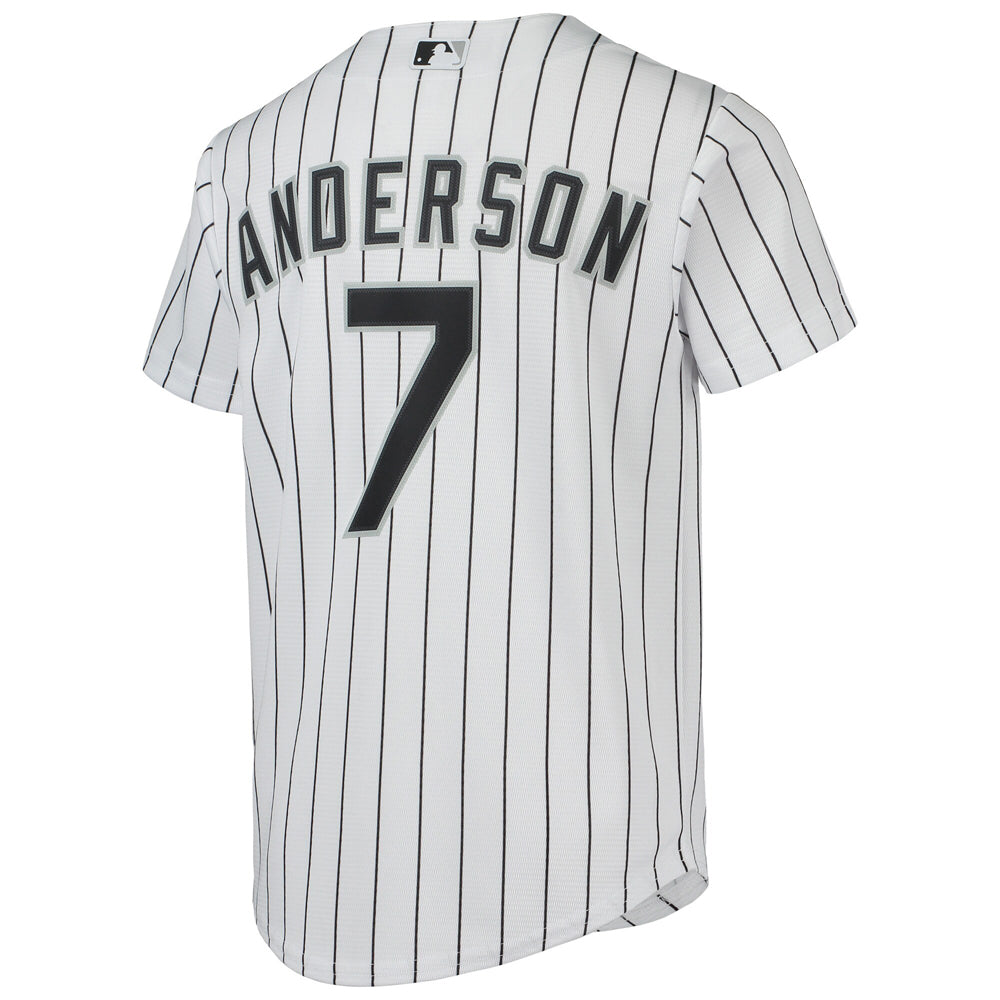 Youth Chicago White Sox Tim Anderson Home Player Jersey - White - vstockx