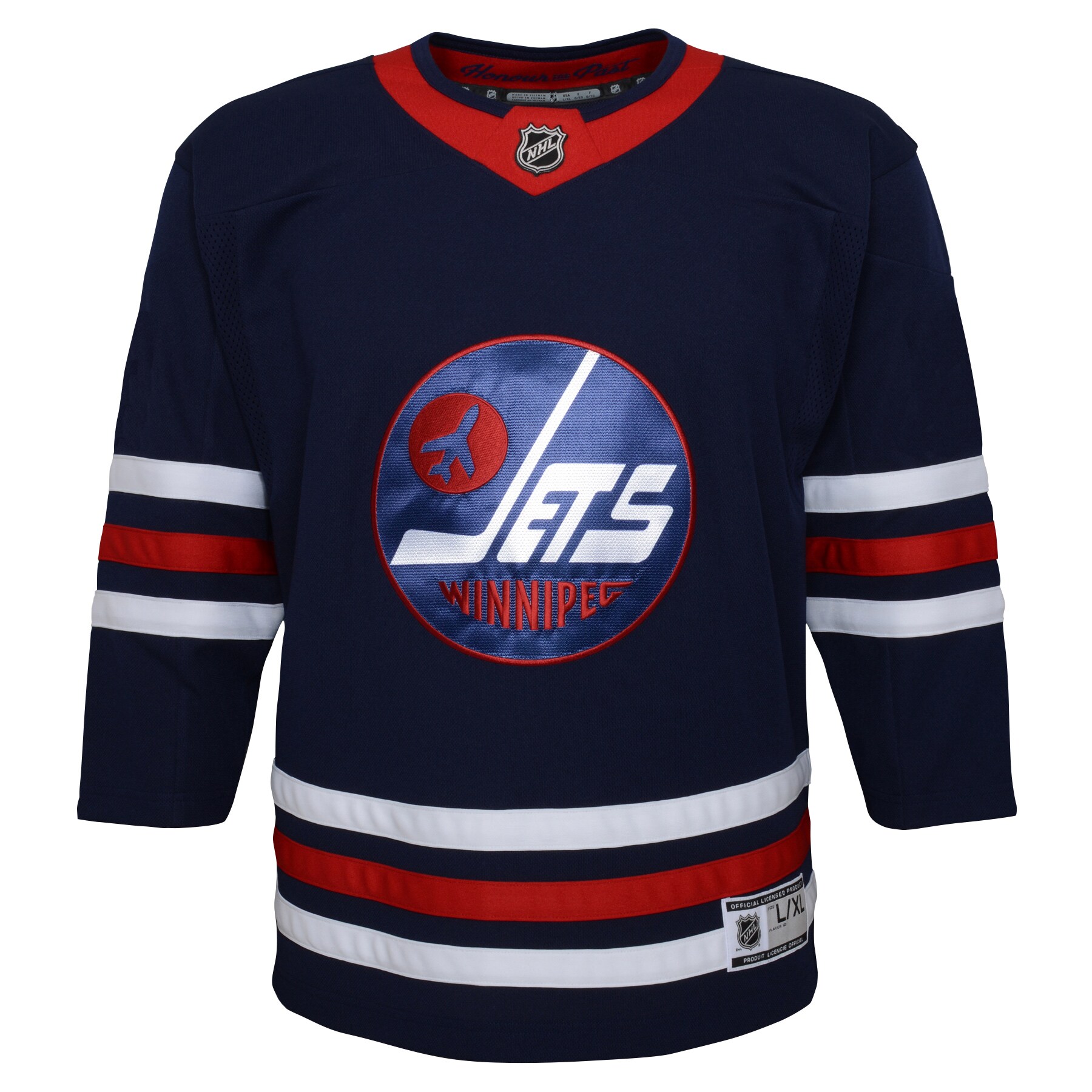 Winnipeg Jets Youth 2021/22 Alternate Premier Jersey - Navy - vstockx