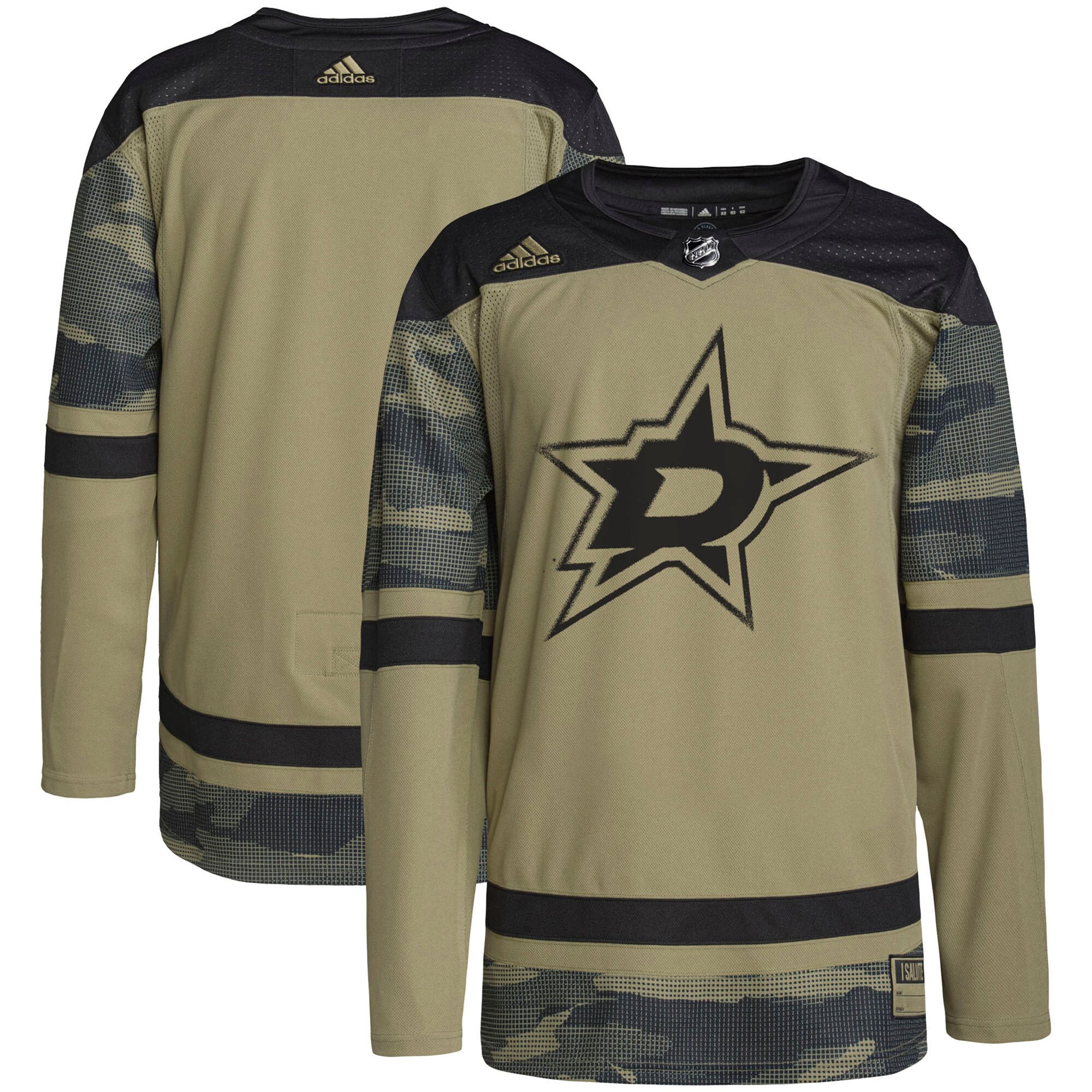 Dallas Stars adidas Military Appreciation Team Authentic Practice Jersey - Camo - vstockx