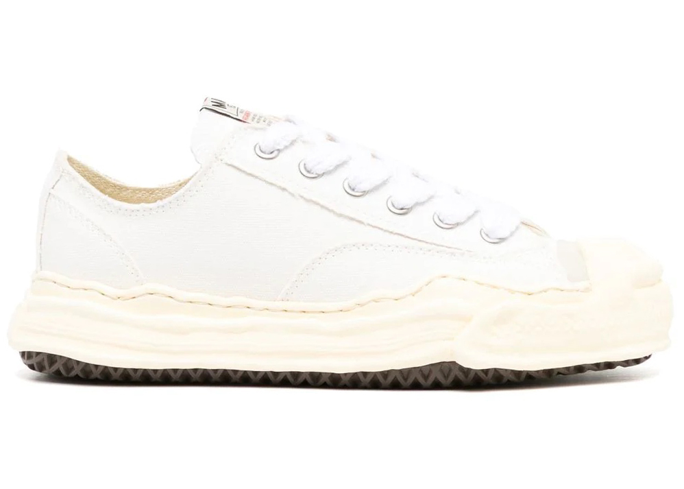 Maison Mihara Yasuhiro Hank Vintage Sole Canvas Low White - vstockx
