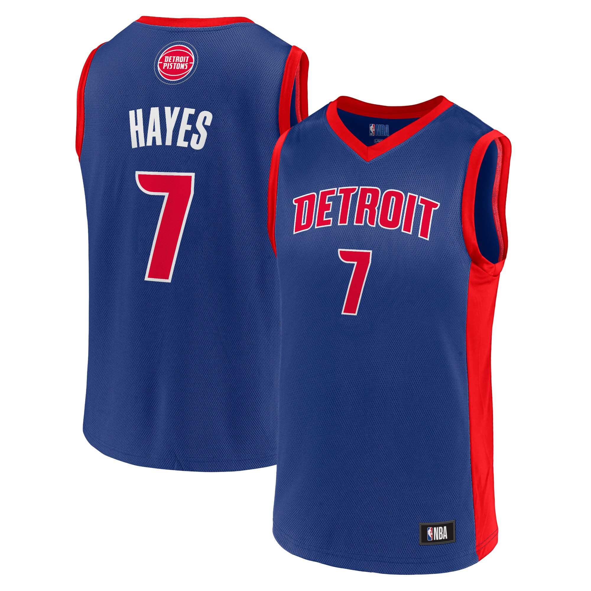 Youth Killian Hayes Blue Detroit Pistons Player Jersey - vstockx