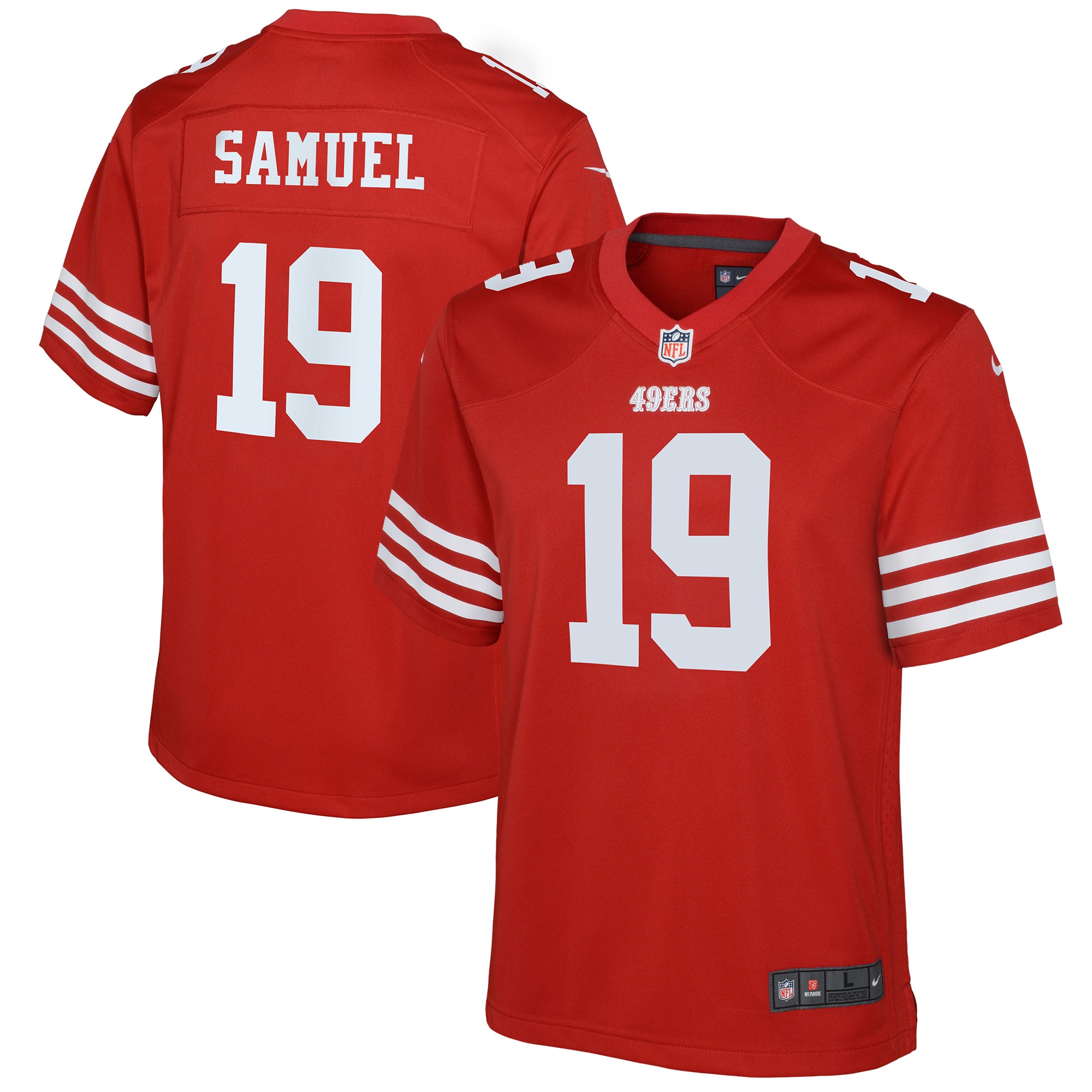 Deebo Samuel San Francisco 49ers Nike Youth Game Jersey - Scarlet - vstockx