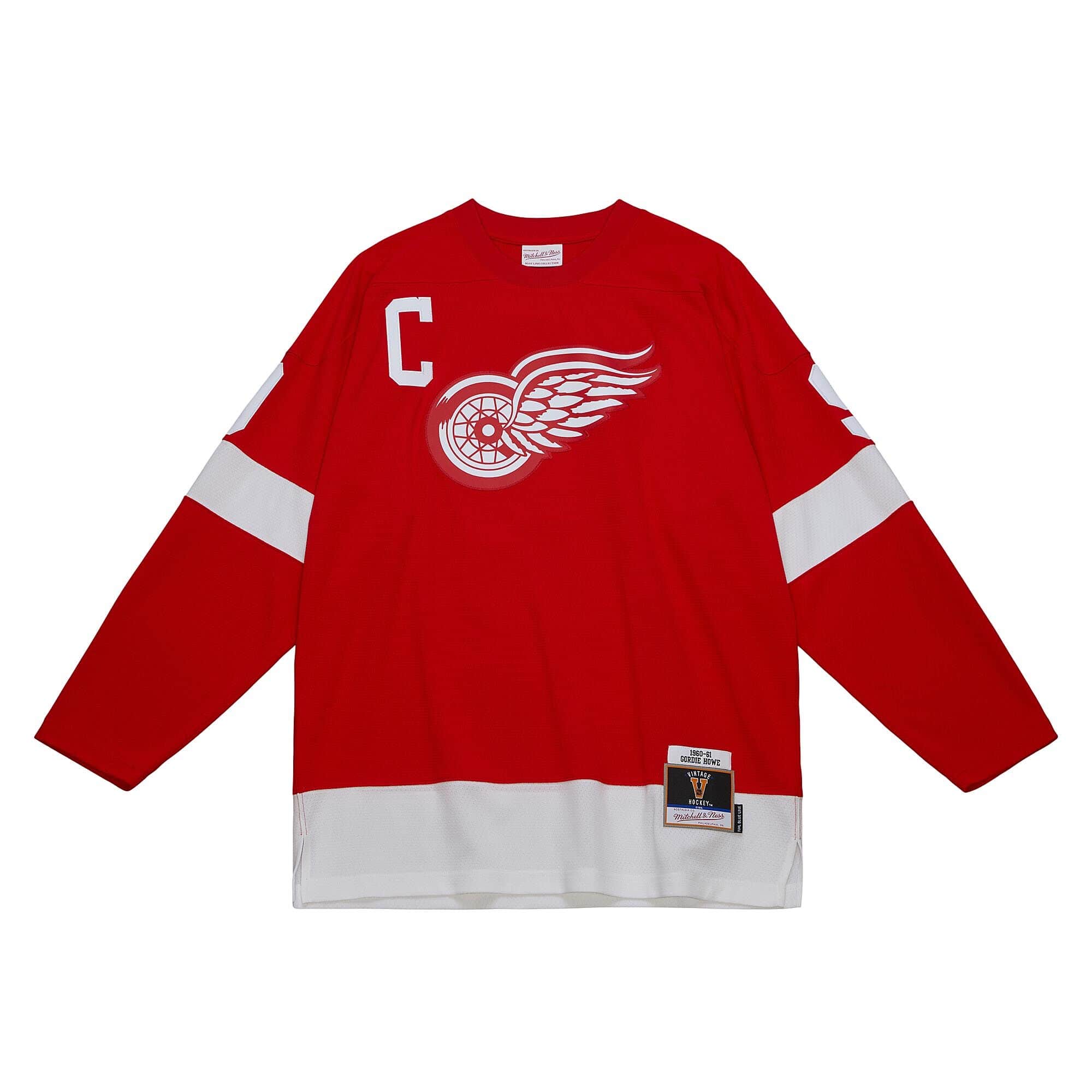 Blue Line Gordie Howe Detroit Red Wings 1960 Jersey - vstockx