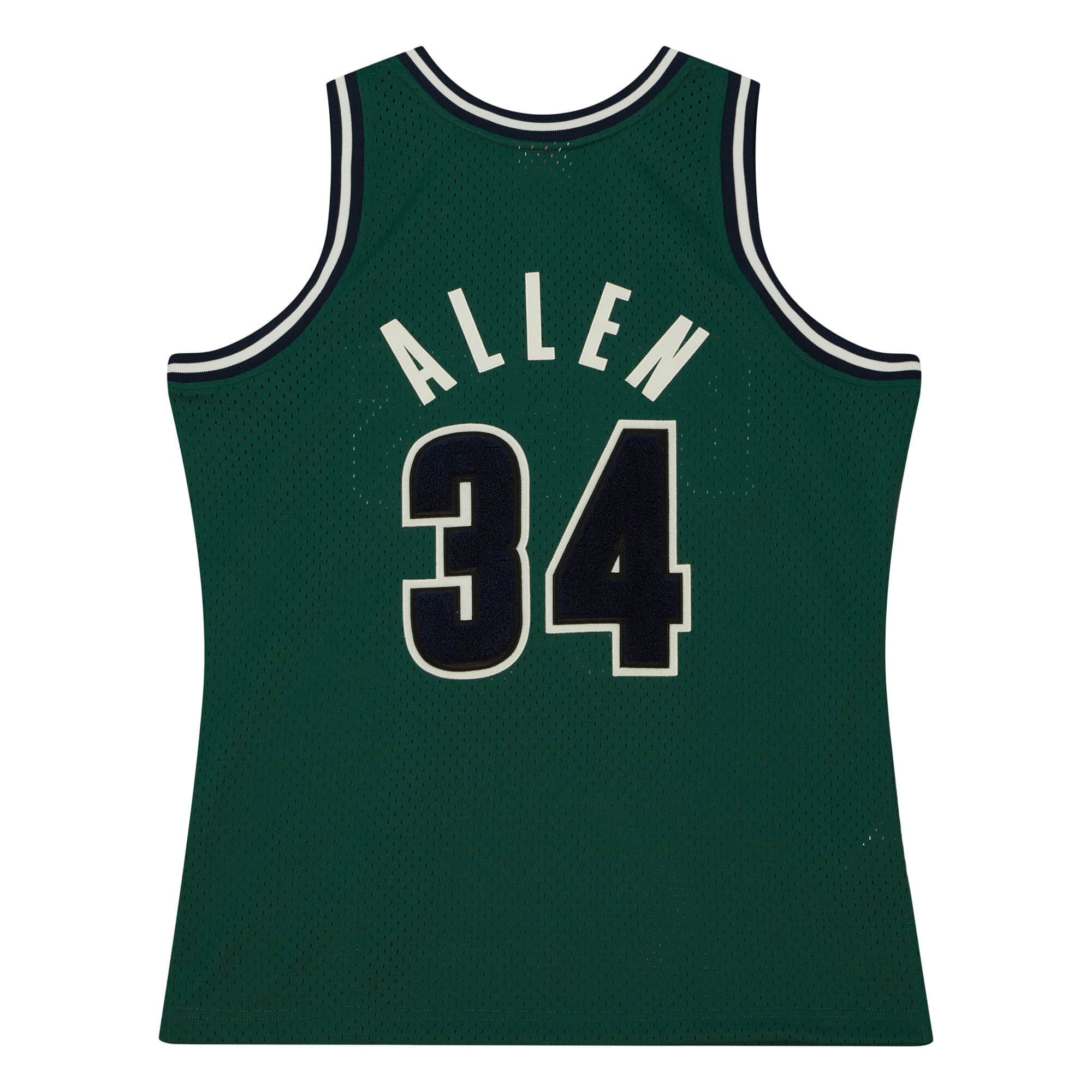 Off Court Chenille Swingman Ray Allen Milwaukee Bucks 2000-01 Jersey - vstockx