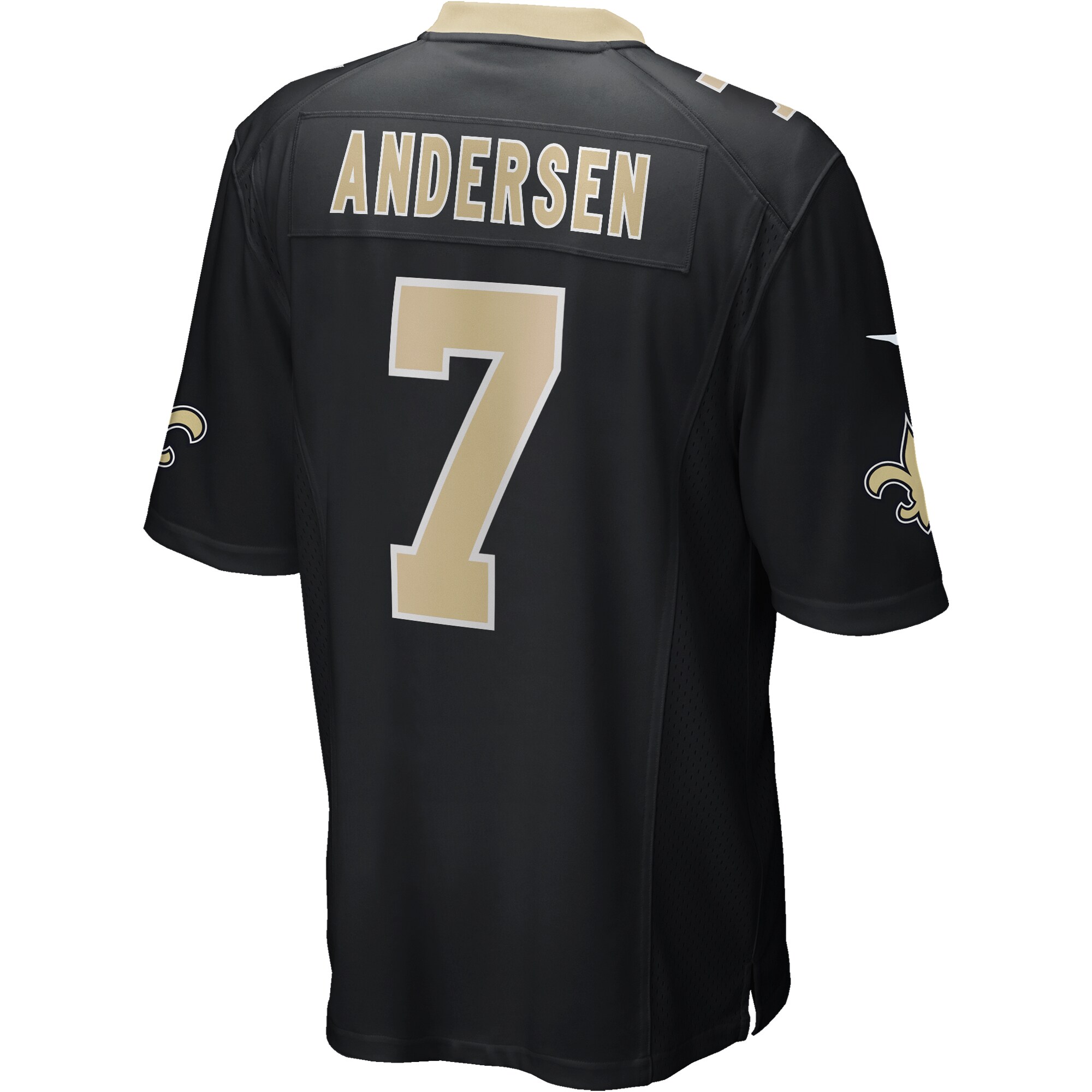 Morten Andersen New Orleans Saints Nike Game Retired Player Jersey - Black - vstockx