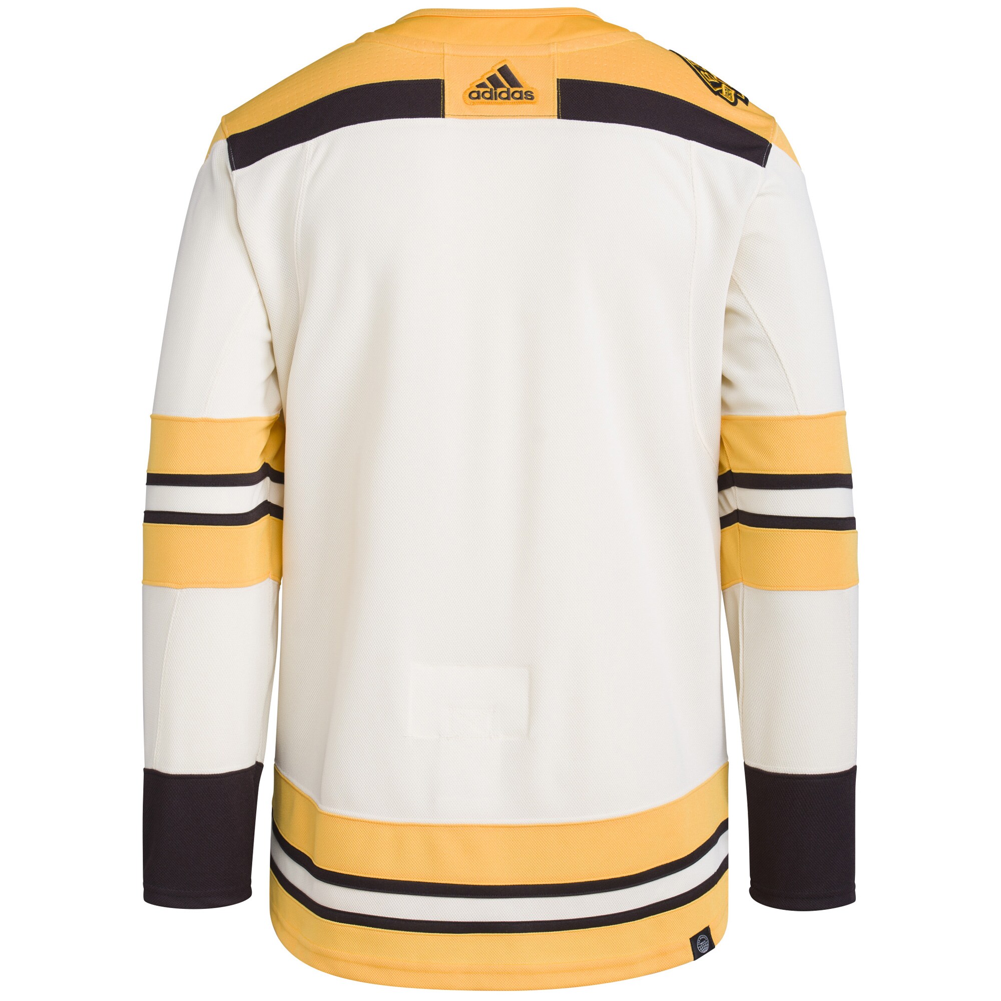 Boston Bruins adidas 100th Anniversary Primegreen Authentic Jersey - Cream - vstockx
