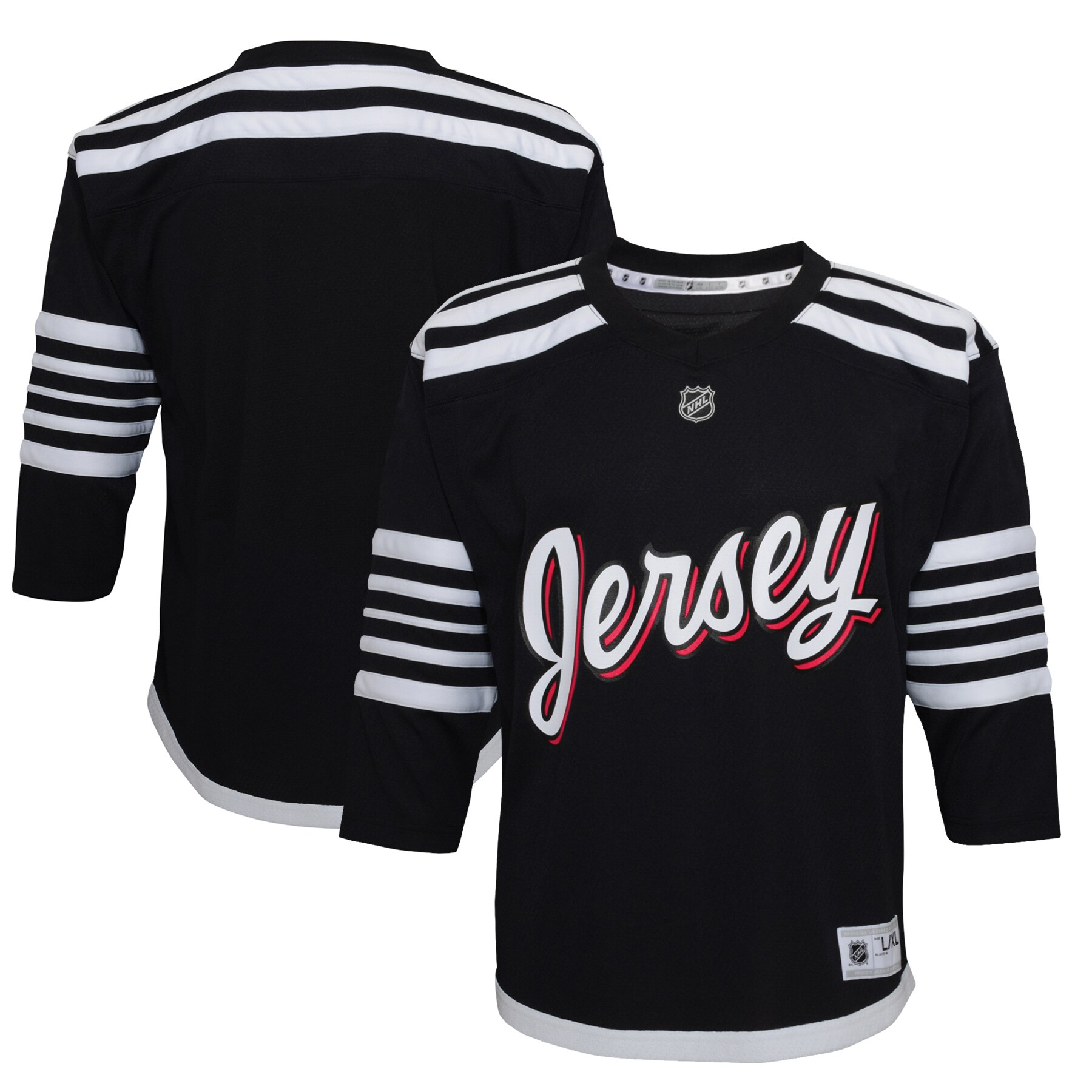New Jersey Devils Preschool 2021/22 Alternate Replica Jersey - Black - vstockx