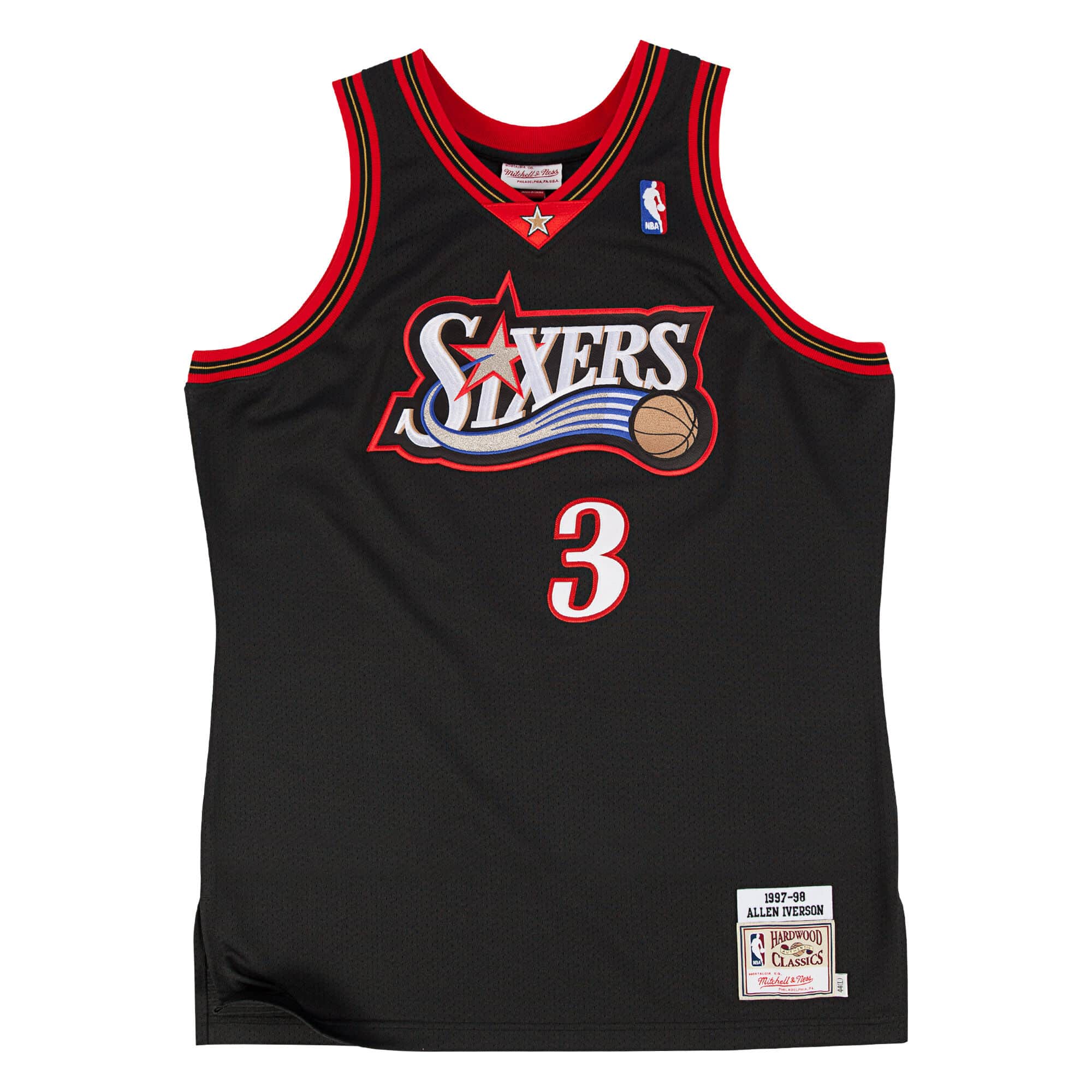 Allen Iverson 1997-98 Authentic Jersey Philadelphia 76ers - vstockx