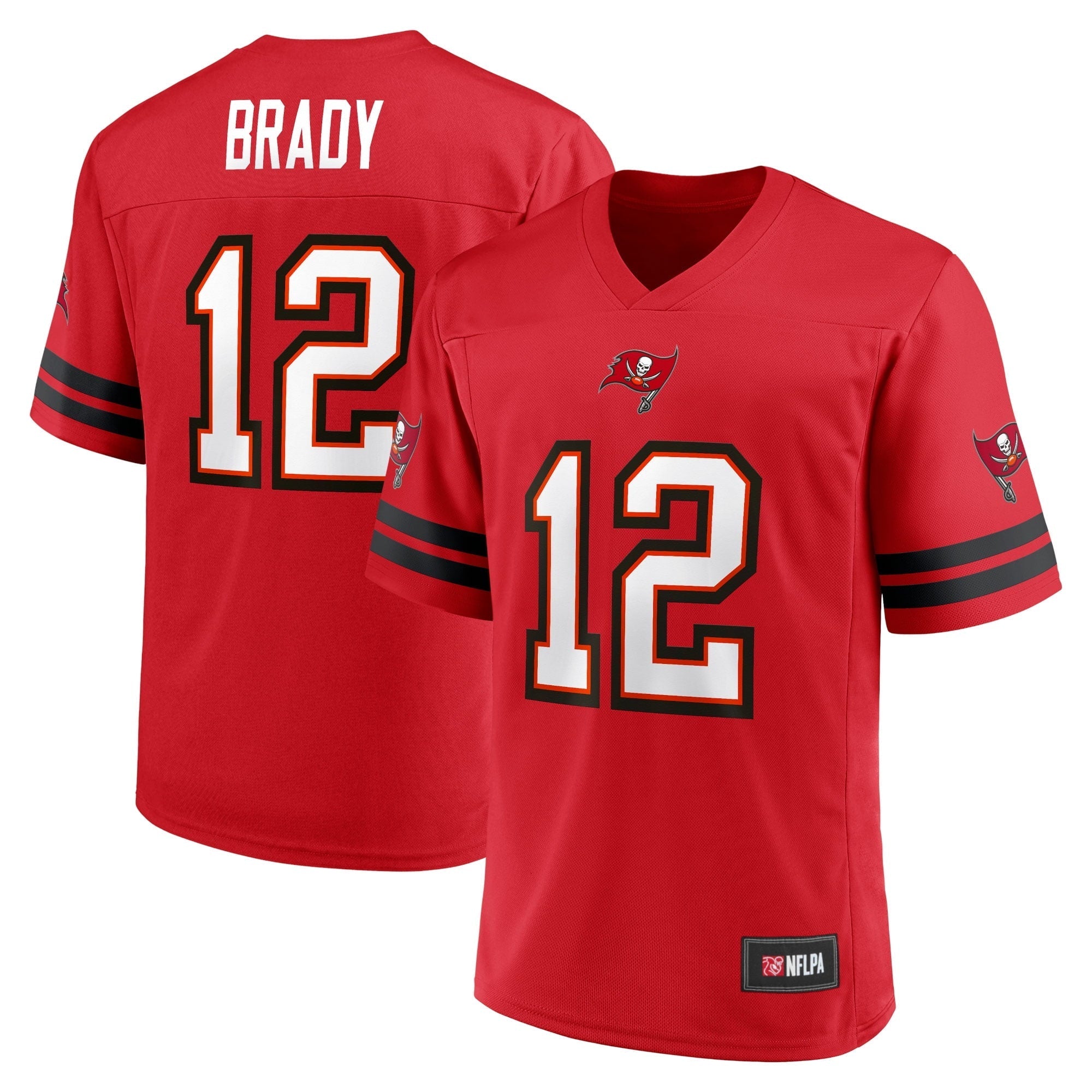 Men's Fanatics Branded Tom Brady Red Tampa Bay Buccaneers Replica Player Jersey - vstockx