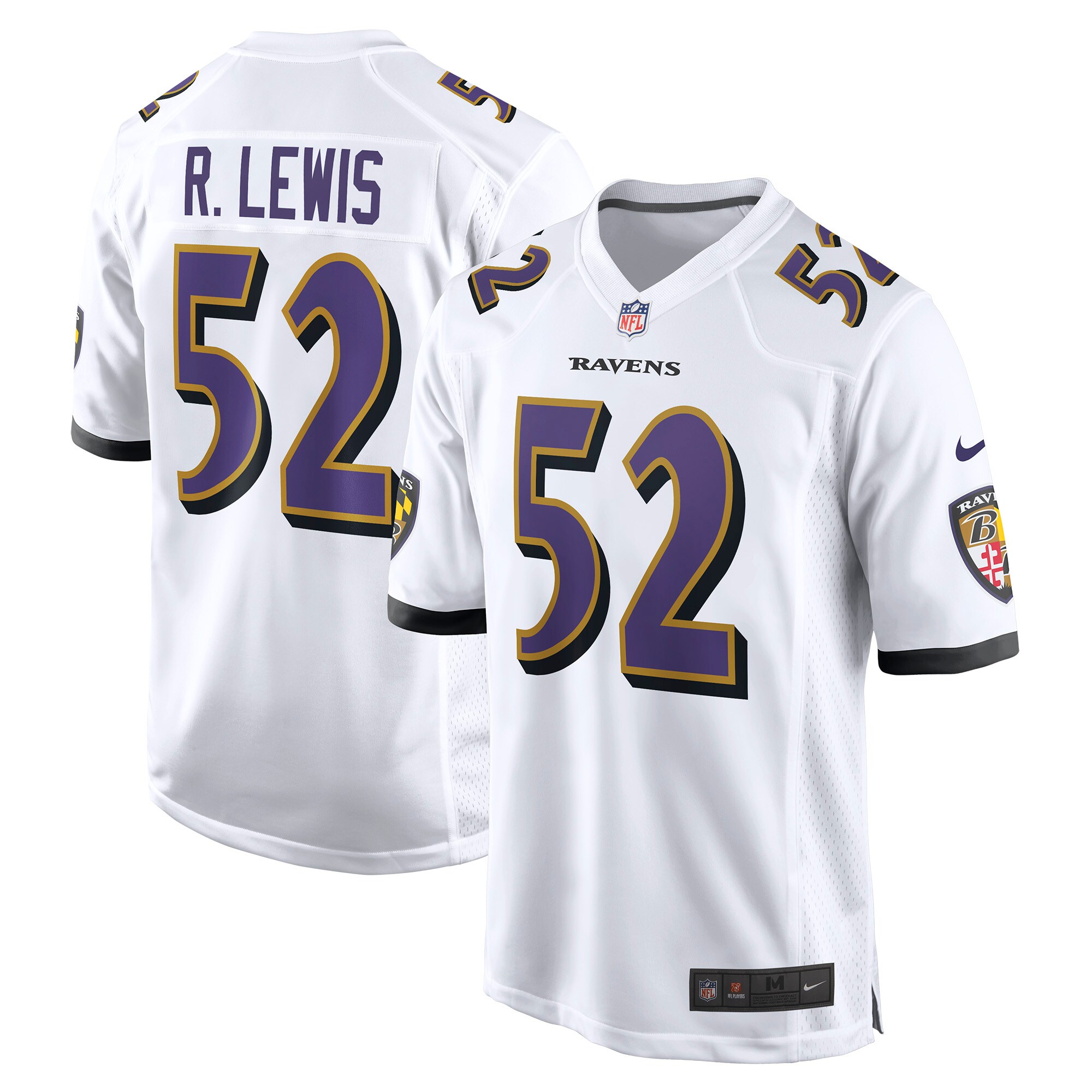 Ray Lewis Baltimore Ravens Nike Retired Player Game Jersey - White - vstockx