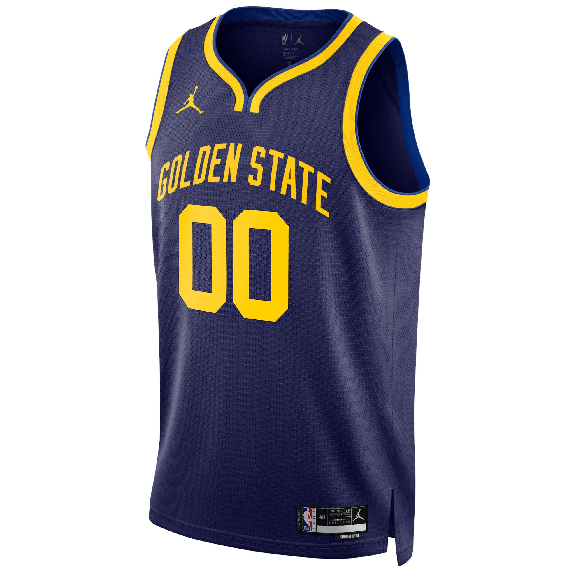 Golden State Warriors Jordans Brand Unisex 2022/23 Swingman Custom Jersey - Statement Edition - Blue - vstockx