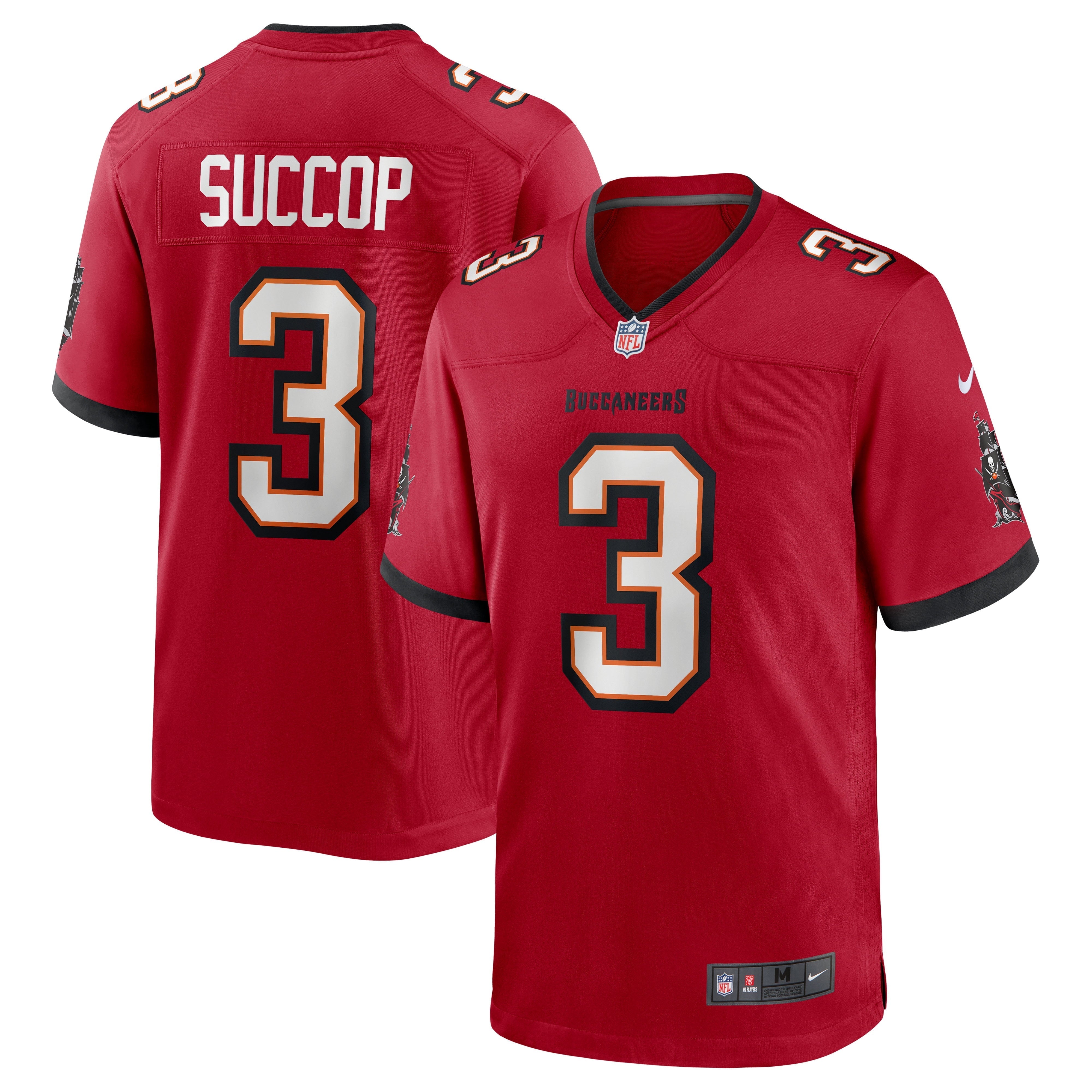 Men's Nike Ryan Succop Red Tampa Bay Buccaneers Team Game Jersey - vstockx
