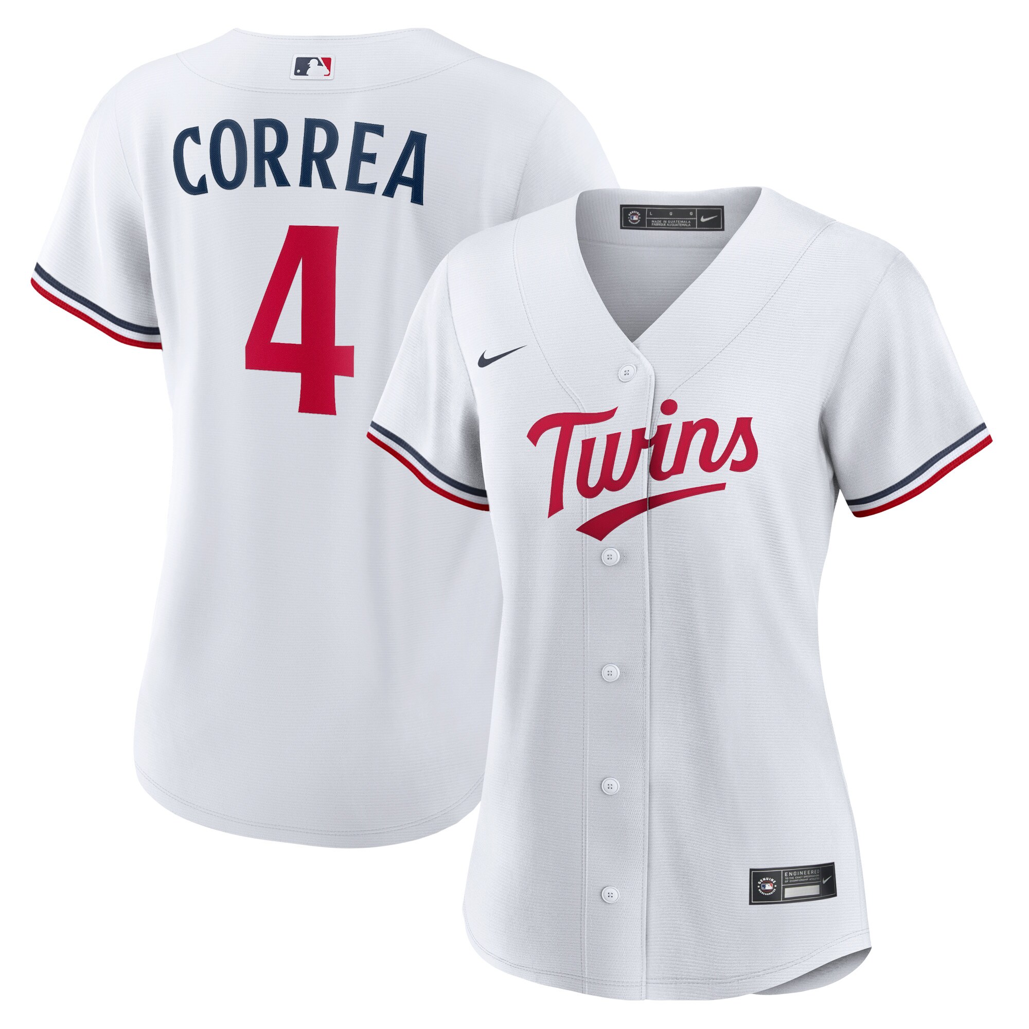 Carlos Correa Minnesota Twins Nike Women's Home Replica Player Jersey - White - vstockx