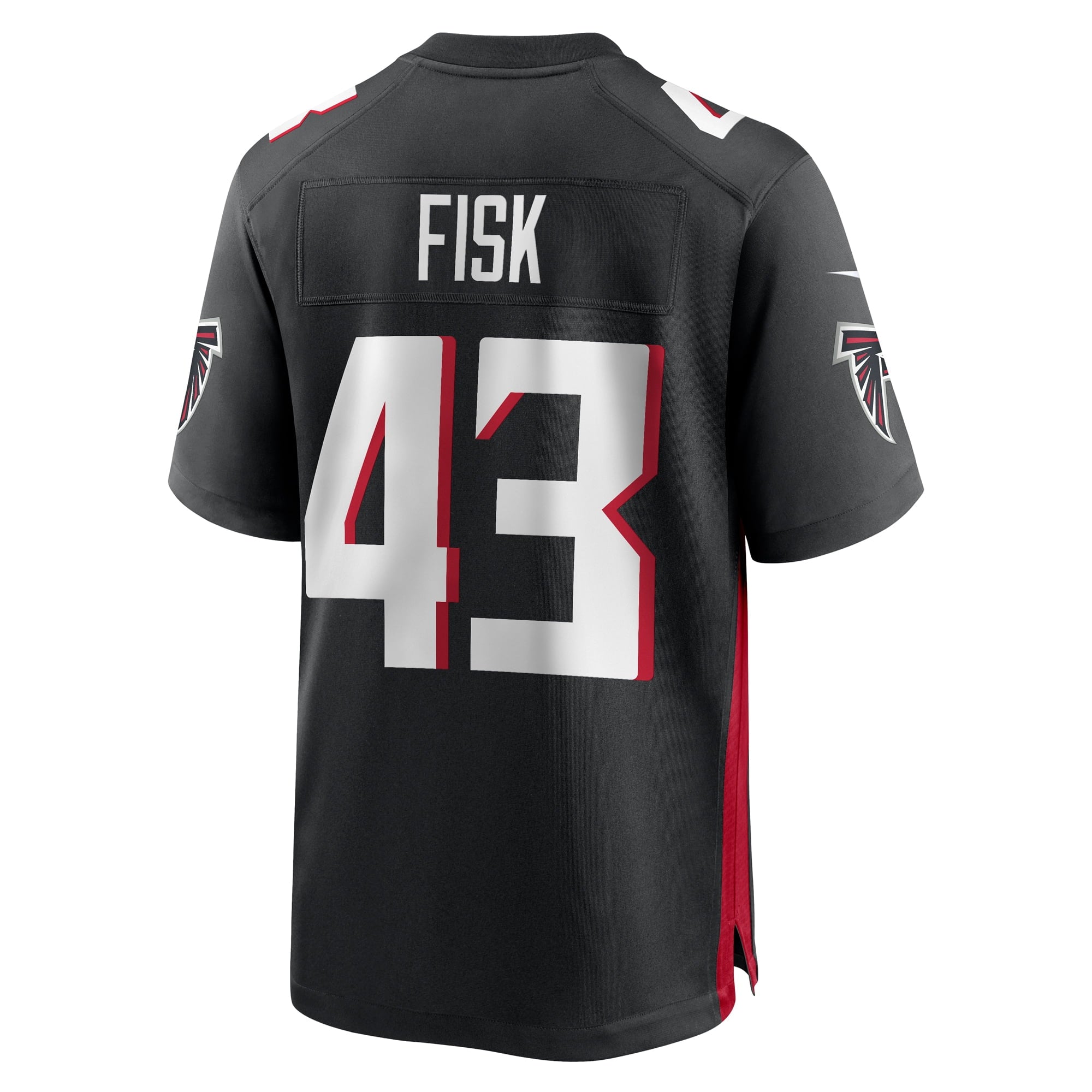 Men's Nike Tucker Fisk Black Atlanta Falcons Player Game Jersey - vstockx