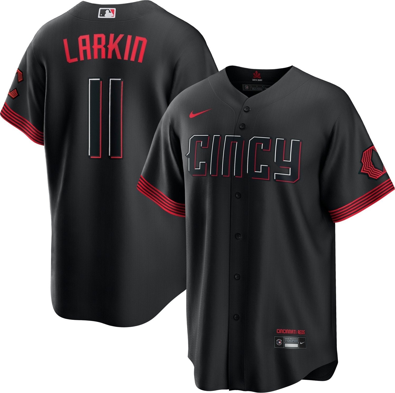 Nike Men's Cincinnati Reds Barry Larkin #11 City Connect Replica Jersey - vstockx