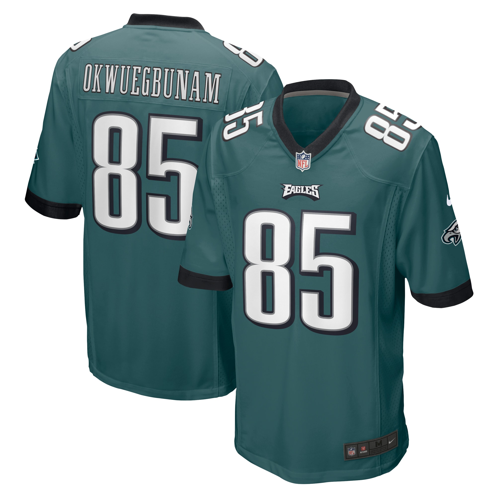 Albert Okwuegbunam Philadelphia Eagles Nike Team Game Jersey - Midnight Green - vstockx