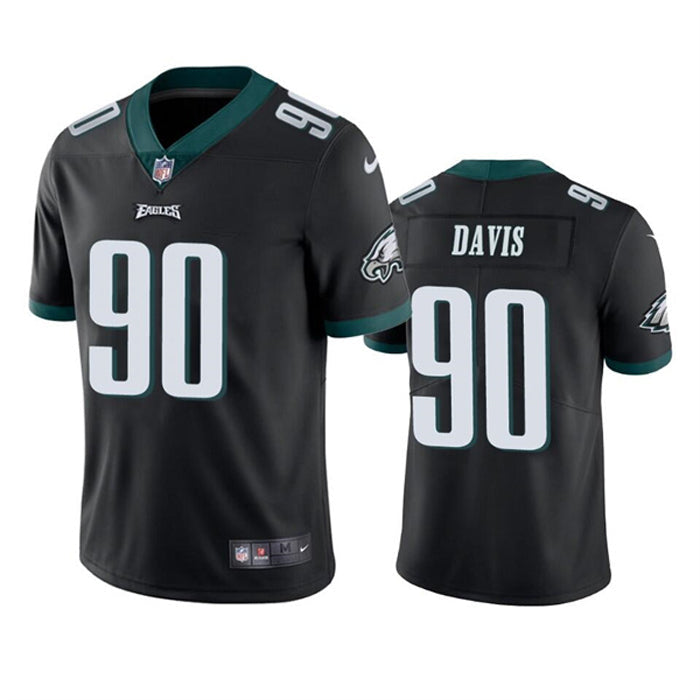 Youth Philadelphia Eagles Jordan Davis Vapor Jersey - Black - vstockx