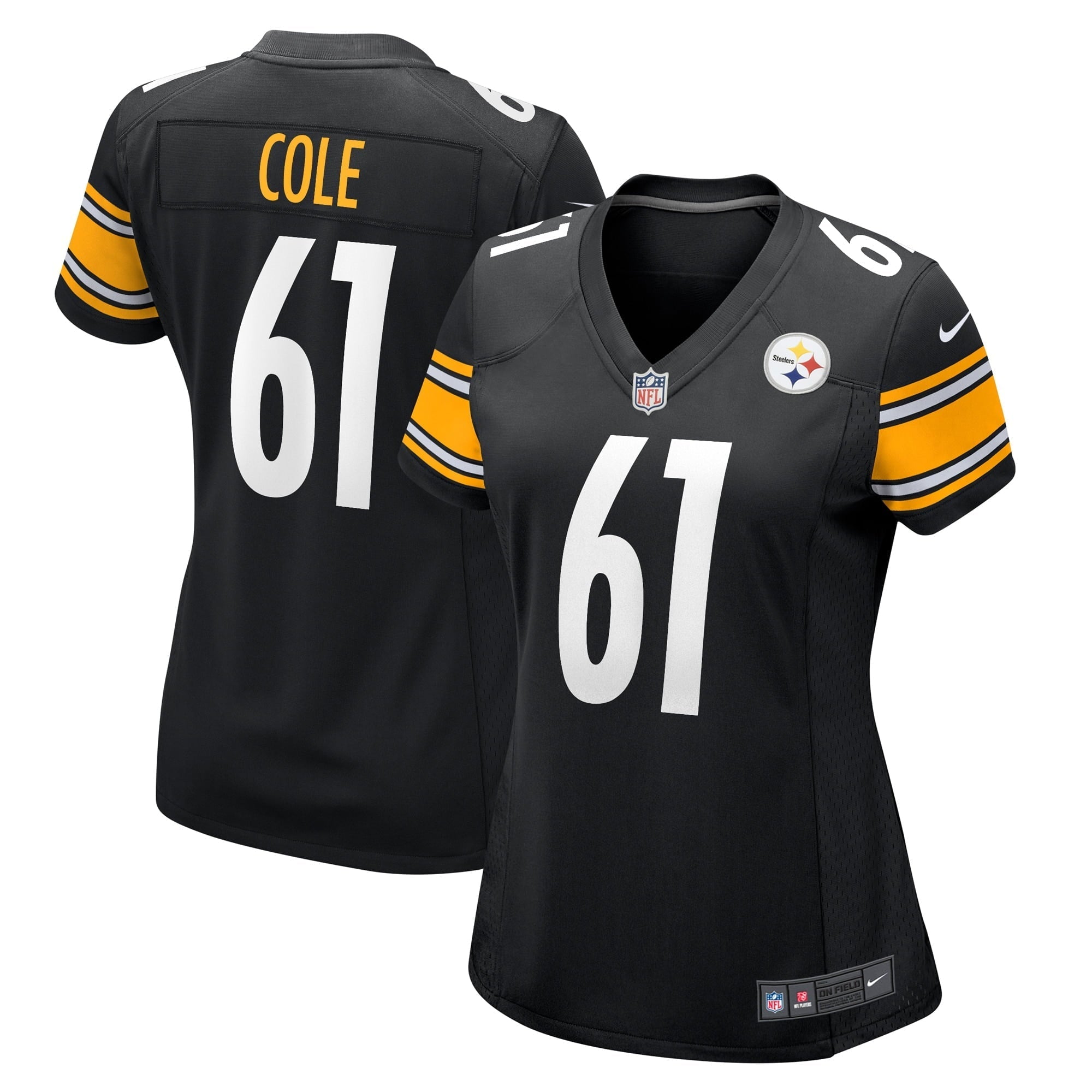 Women's Nike Mason Cole Black Pittsburgh Steelers Game Player Jersey - vstockx