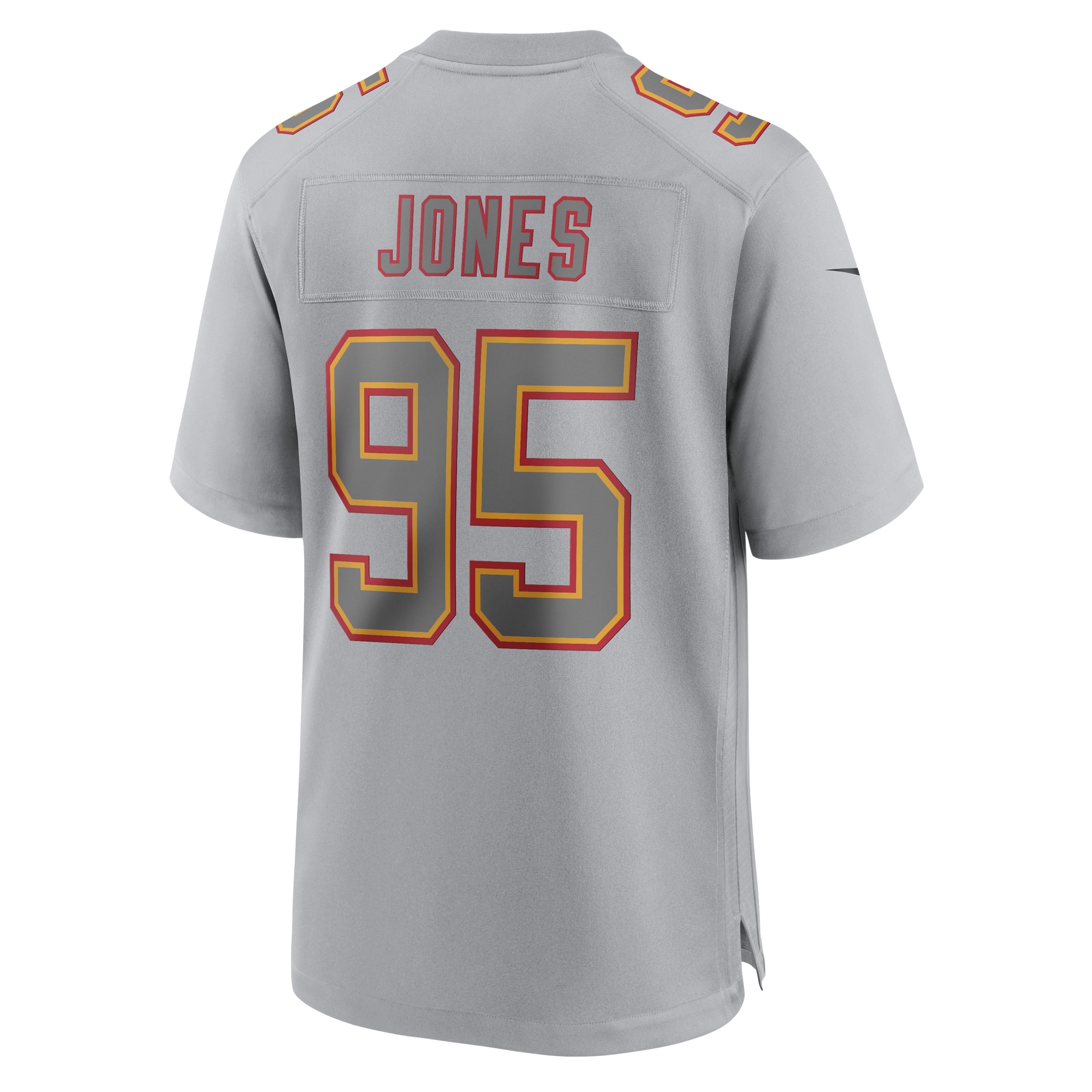 Chris Jones Kansas City Chiefs Nike Super Bowl LVII Patch Atmosphere Fashion Game Jersey - Gray - vstockx