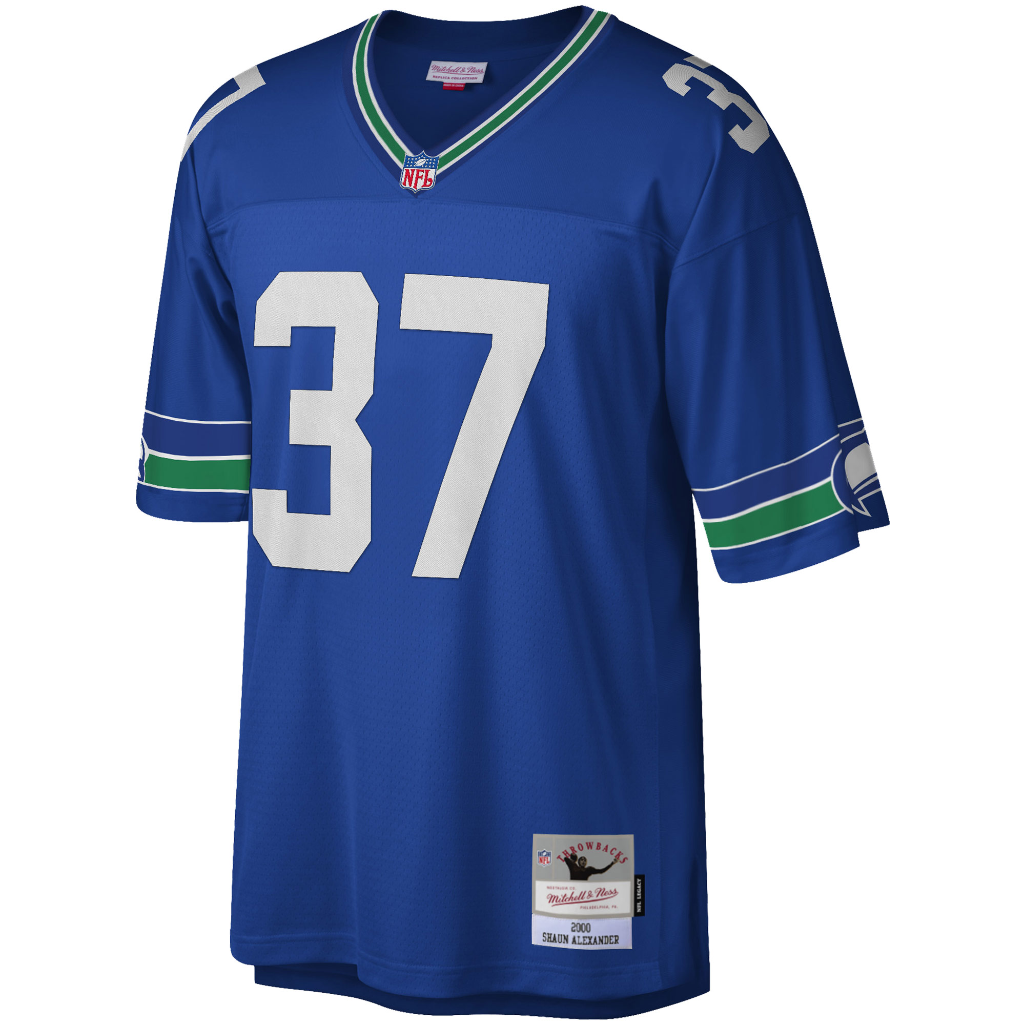 Shaun Alexander Seattle Seahawks Mitchell & Ness Legacy Replica Jersey - Royal - vstockx
