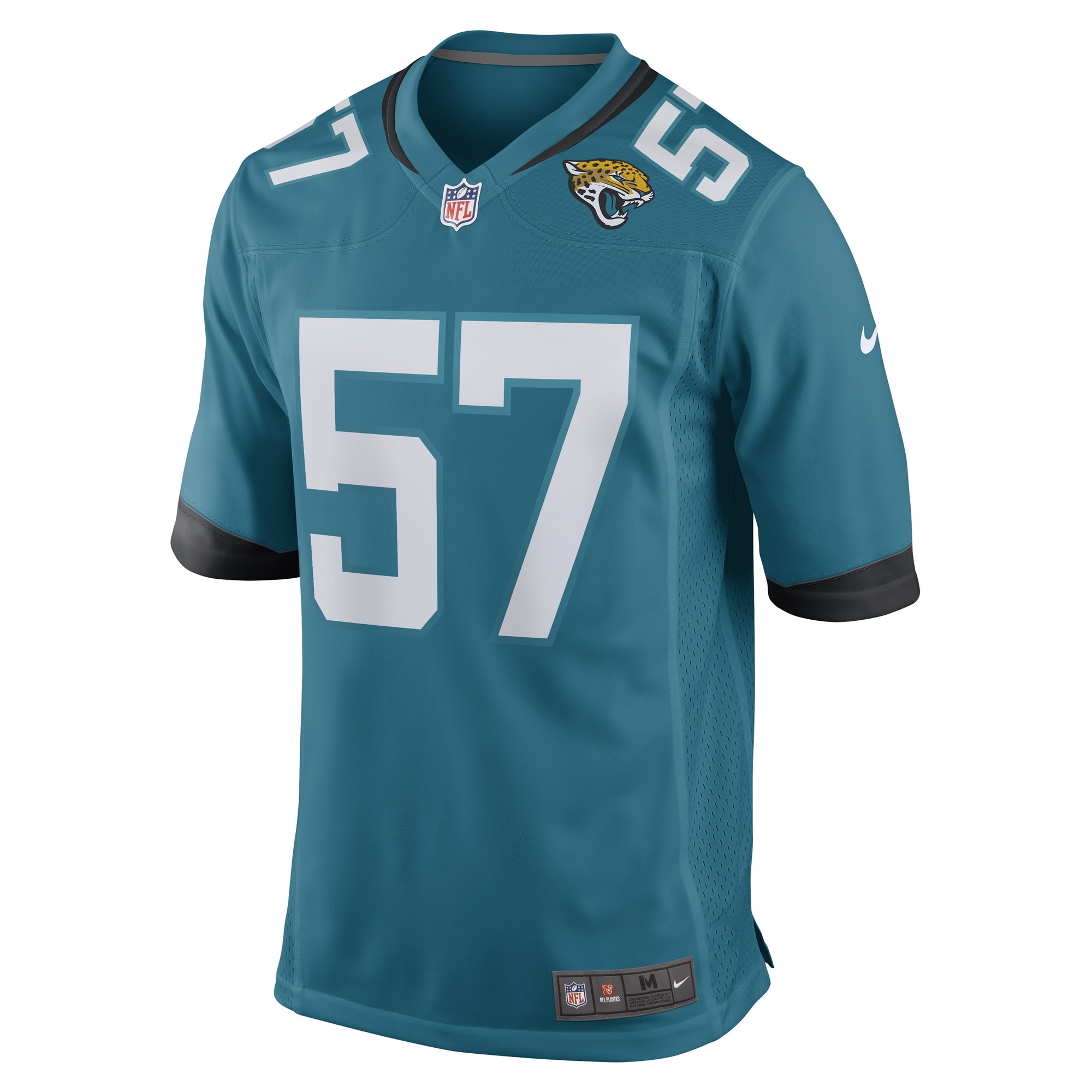 Caleb Johnson Jacksonville Jaguars Nike Game Player Jersey - Teal - vstockx