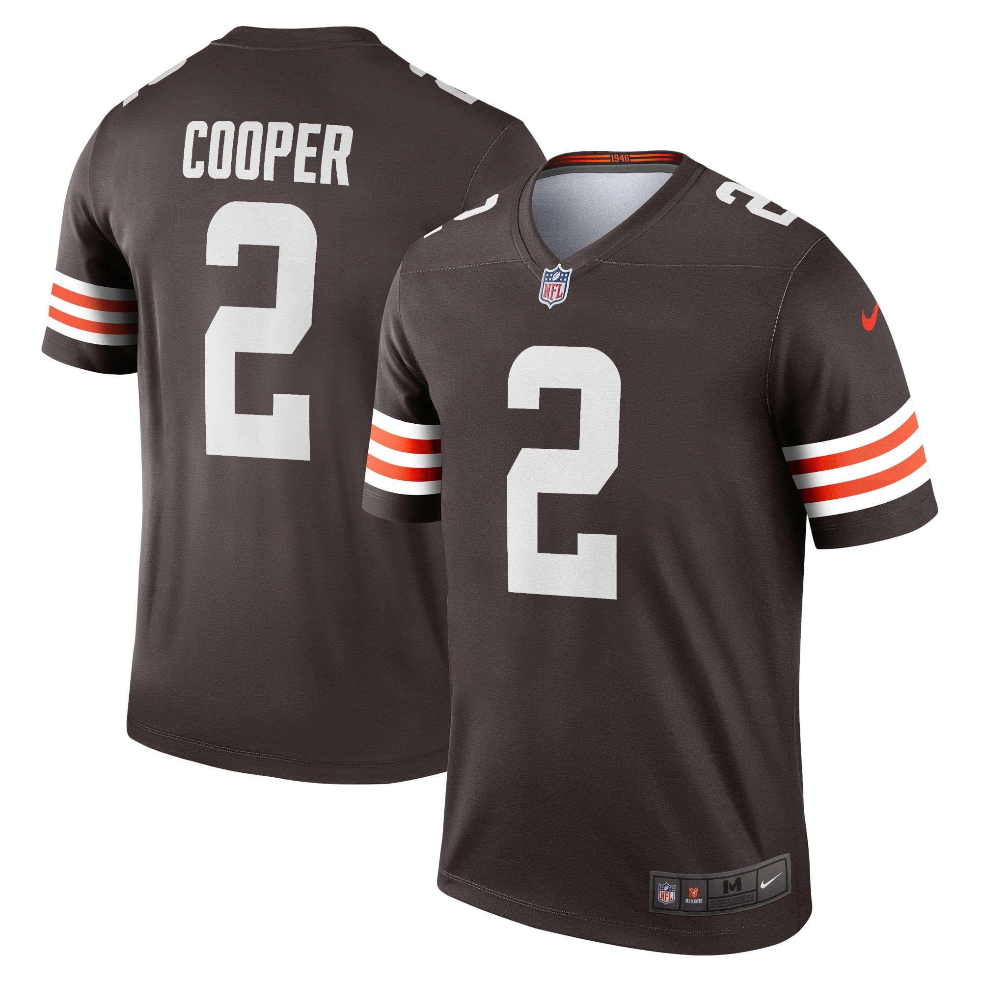 Men's Nike Amari Cooper Brown Cleveland Browns Legend Jersey - vstockx