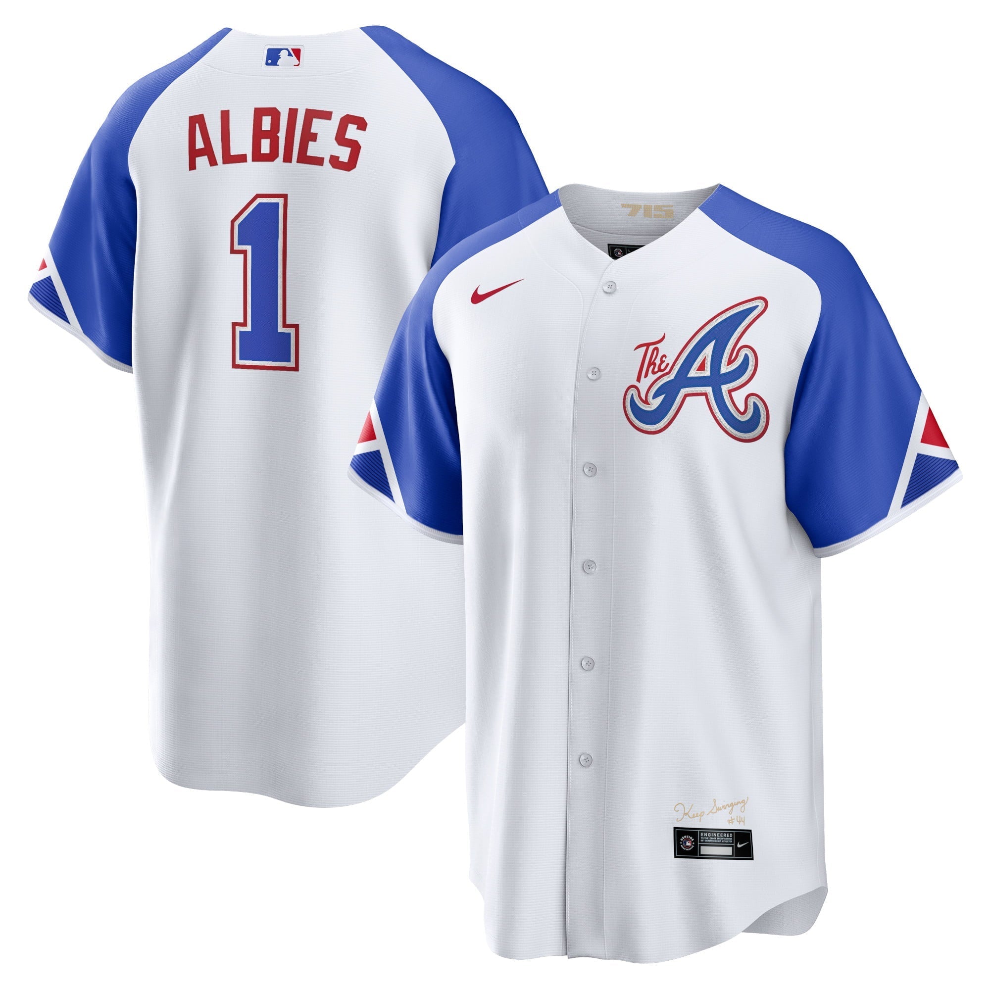 Men's Nike Ozzie Albies White Atlanta Braves 2023 City Connect Replica Player Jersey - vstockx