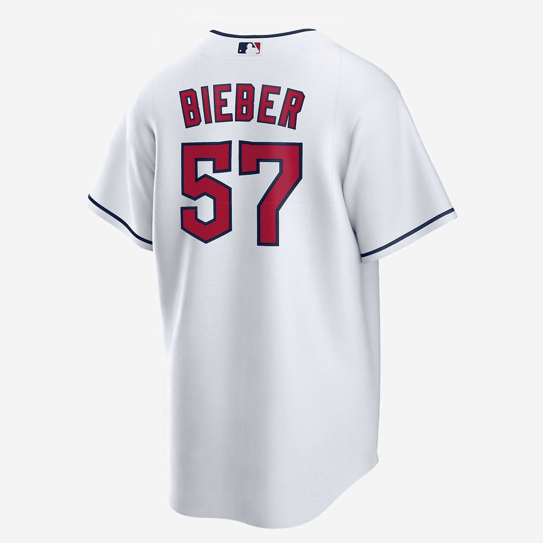 MLB Cleveland Guardians (Shane Bieber) Men's Replica Baseball Jersey - White - vstockx