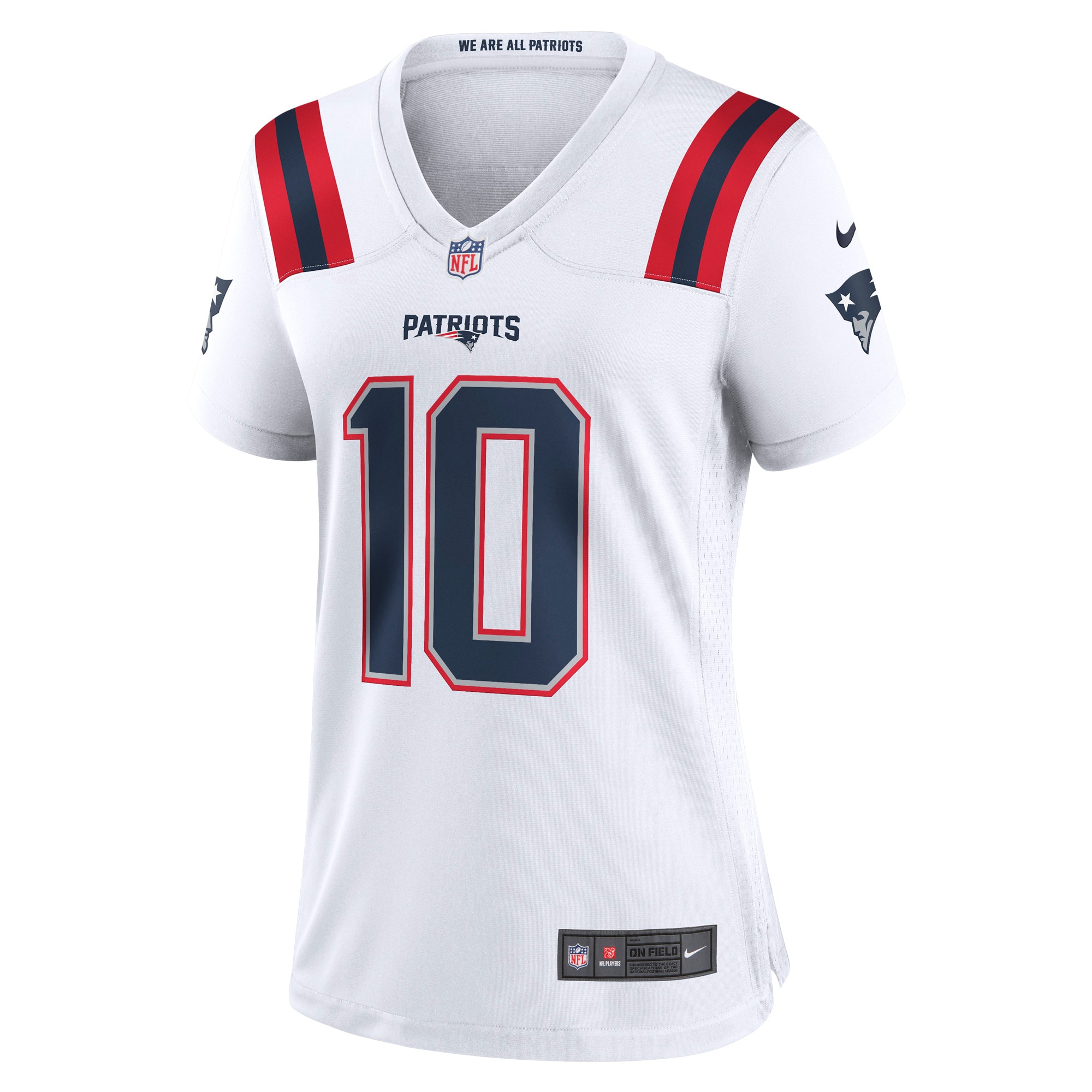 Mac Jones New England Patriots Nike Women's Player Jersey - White - vstockx