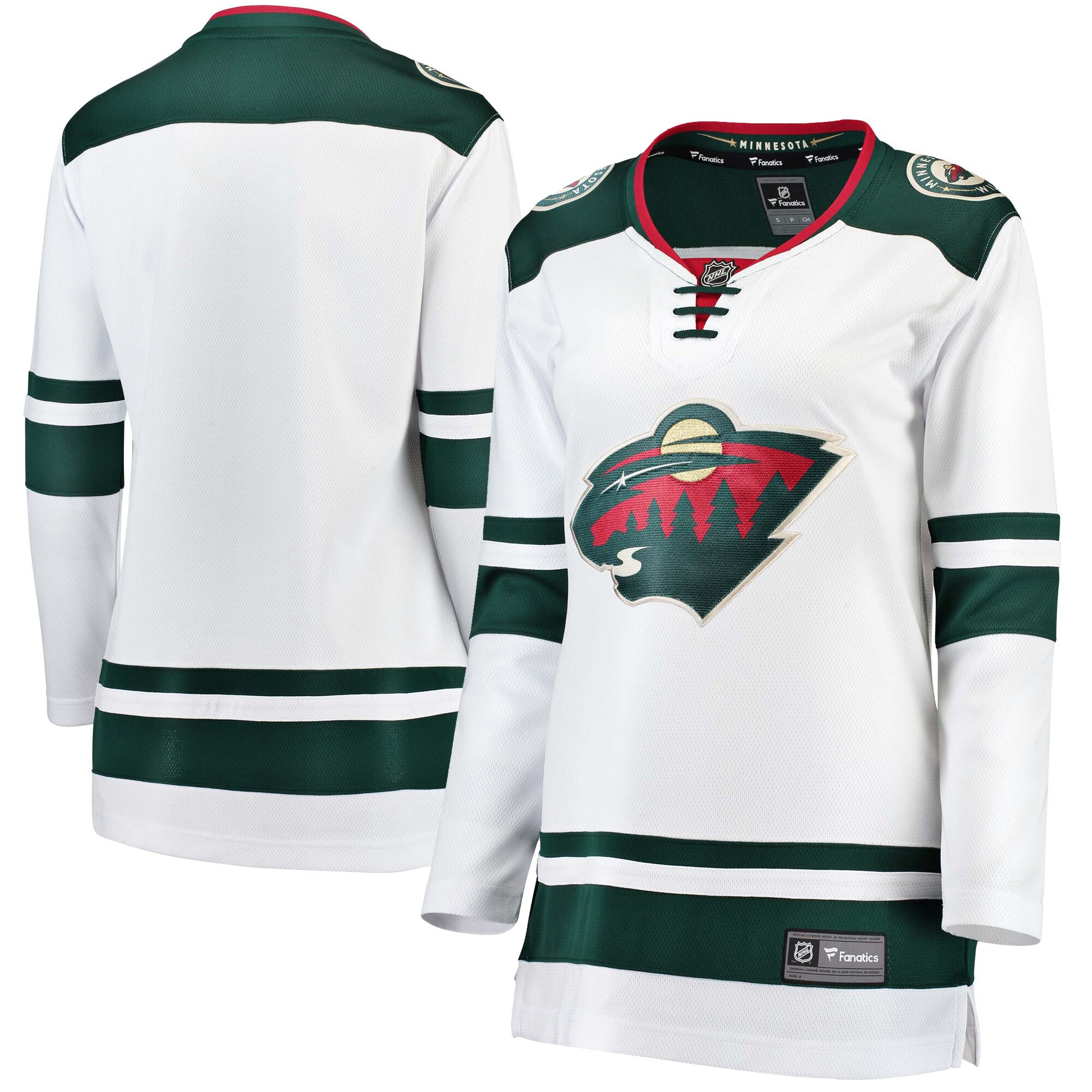 Minnesota Wild Fanatics Branded Women's Away Breakaway Jersey - White - vstockx