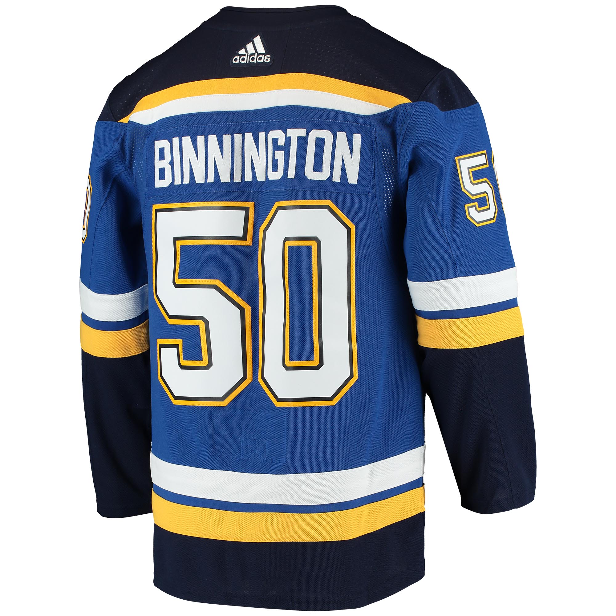 Jordans Binnington St. Louis Blues adidas Home Authentic Player Jersey - Blue - vstockx