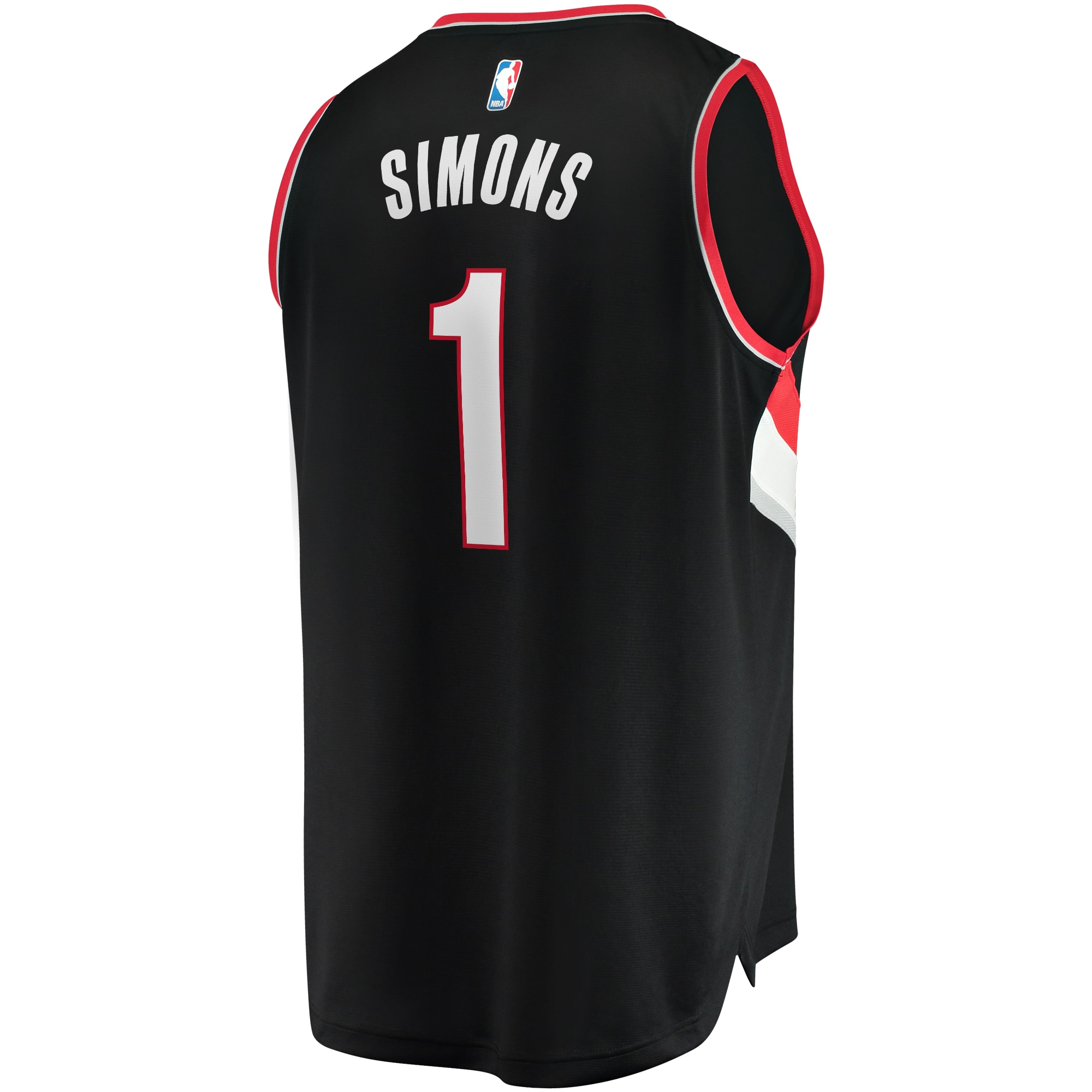 Anfernee Simons Portland Trail Blazers Fanatics Branded Fast Break Replica Player Jersey - Icon Edition - Black - vstockx