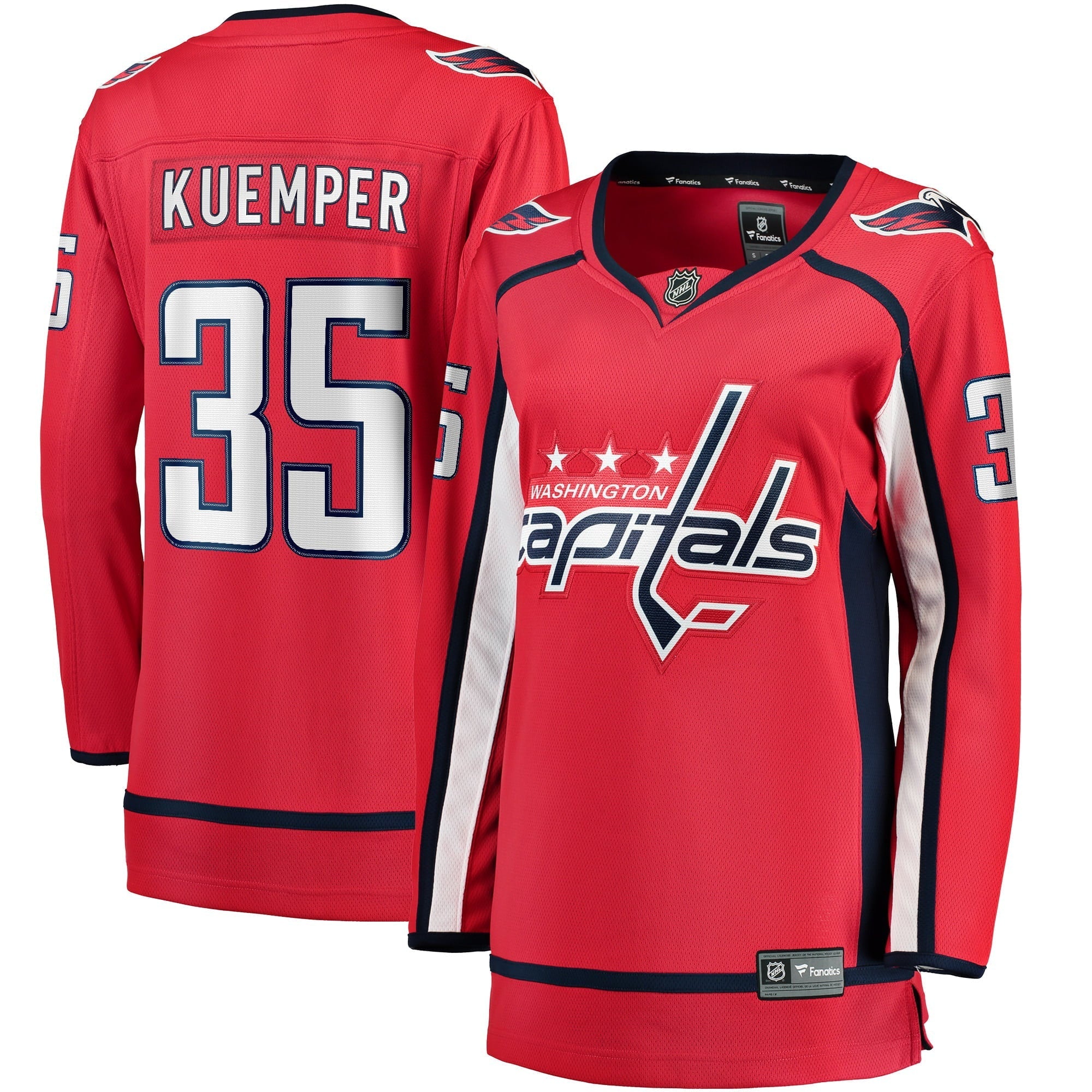 Women's Fanatics Branded Darcy Kuemper Red Washington Capitals Home Breakaway Player Jersey - vstockx