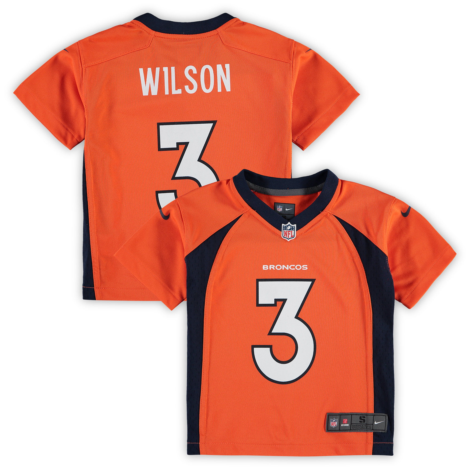 Russell Wilson Denver Broncos Nike Preschool Game Jersey - Orange - vstockx