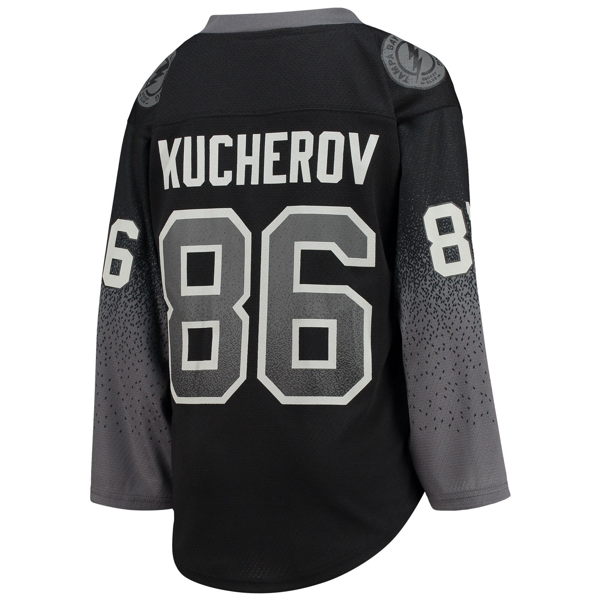Nikita Kucherov Tampa Bay Lightning Youth Alternate Replica Player Jersey - Black - vstockx