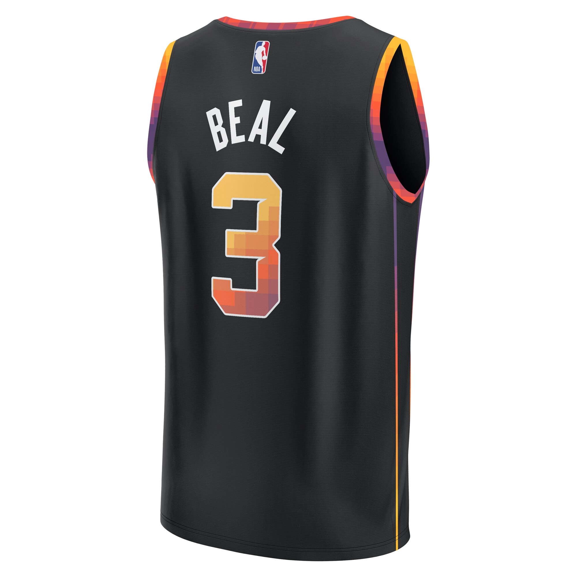 Bradley Beal Phoenix Suns Fanatics Branded Fast Break Player Jersey - Statement Edition - Black - vstockx