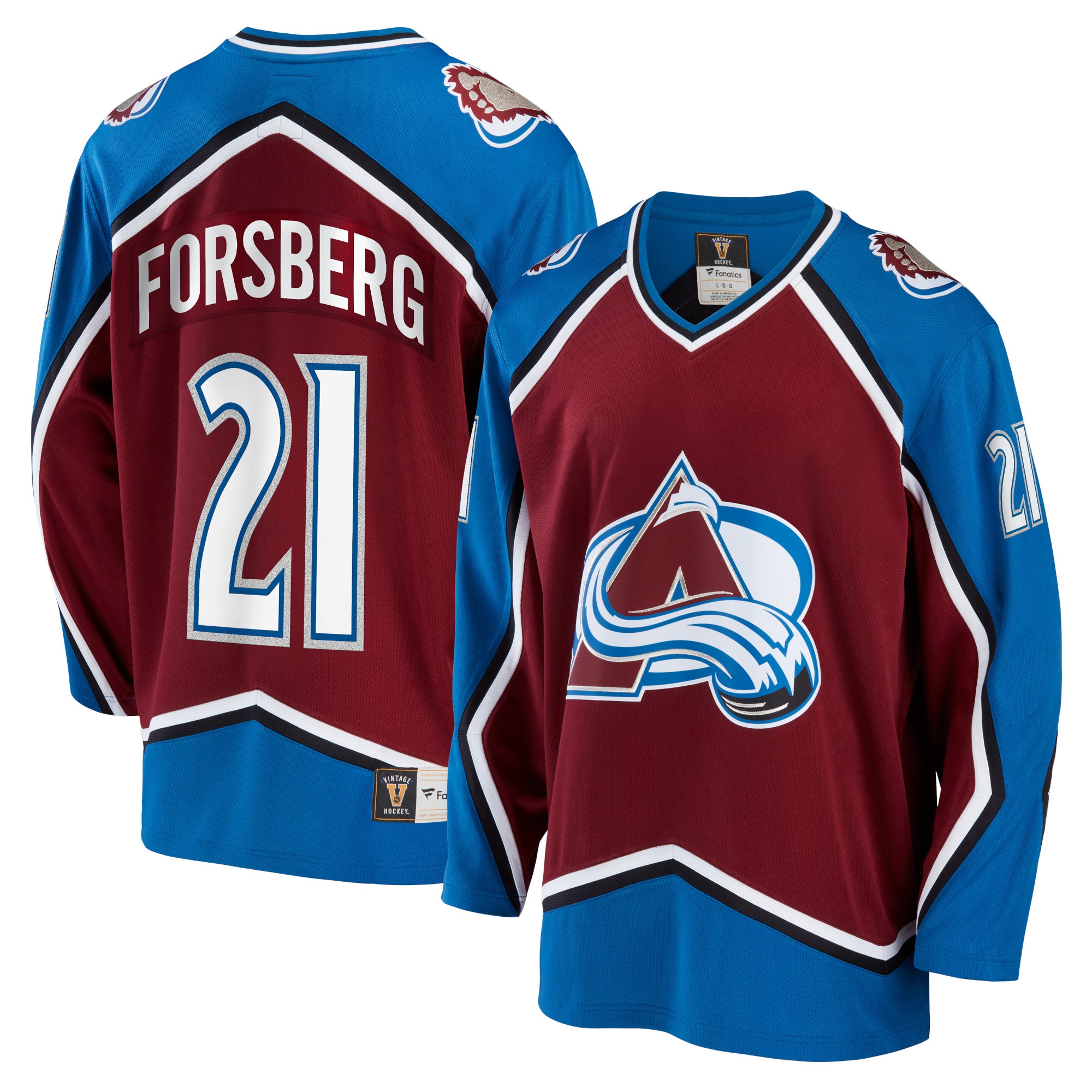 Peter Forsberg Colorado Avalanche Fanatics Branded Breakaway Retired Player Jersey - Burgundy - vstockx