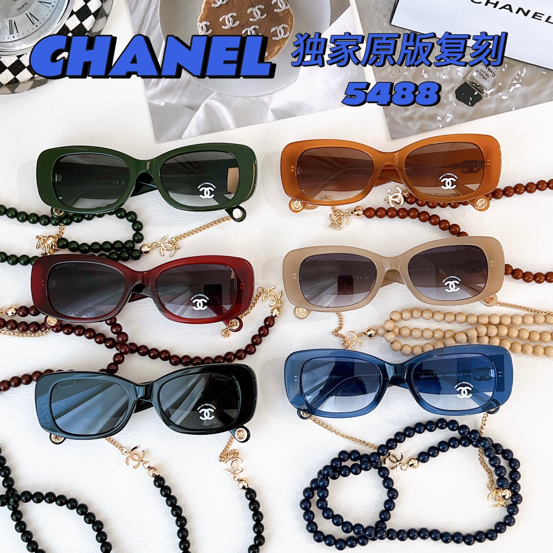 Sunglasses Chanel CH5488 SIZE��52-19-140 - vstockx
