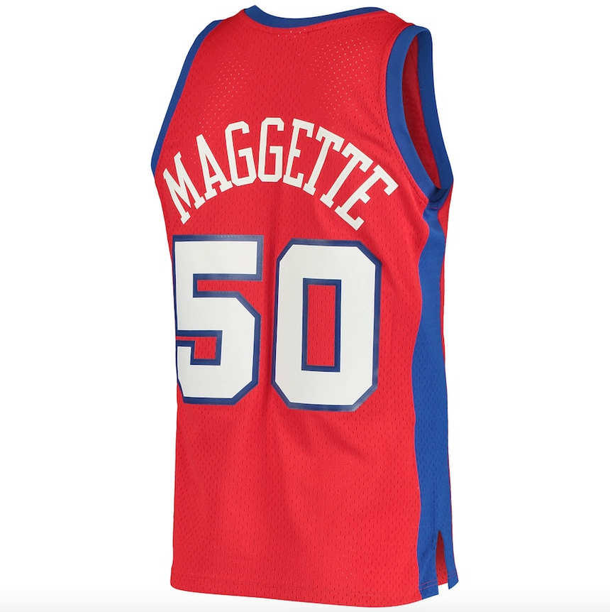 Men's LA Clippers Corey Maggette Mitchell & Ness Red 2004/05 Hardwood Classics Swingman Jersey - vstockx