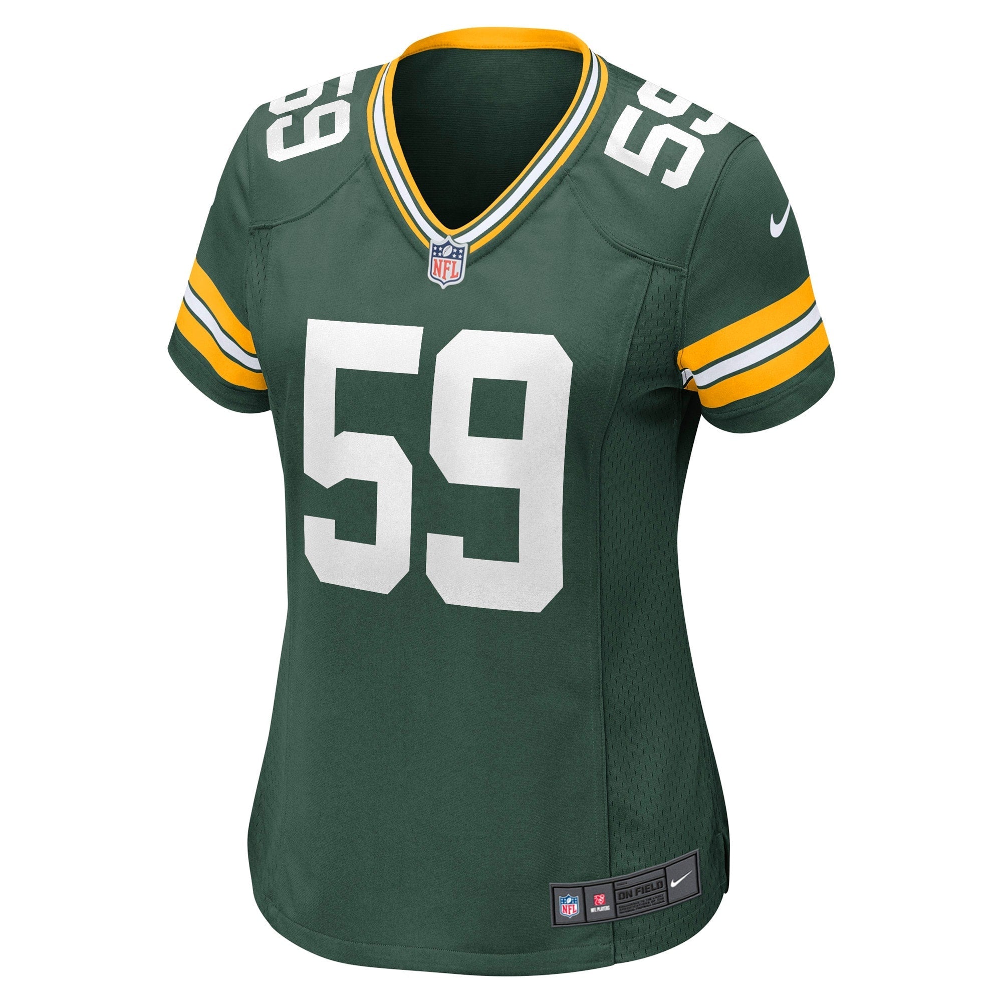 Women's Nike De'Vondre Campbell Green Green Bay Packers Game Jersey - vstockx