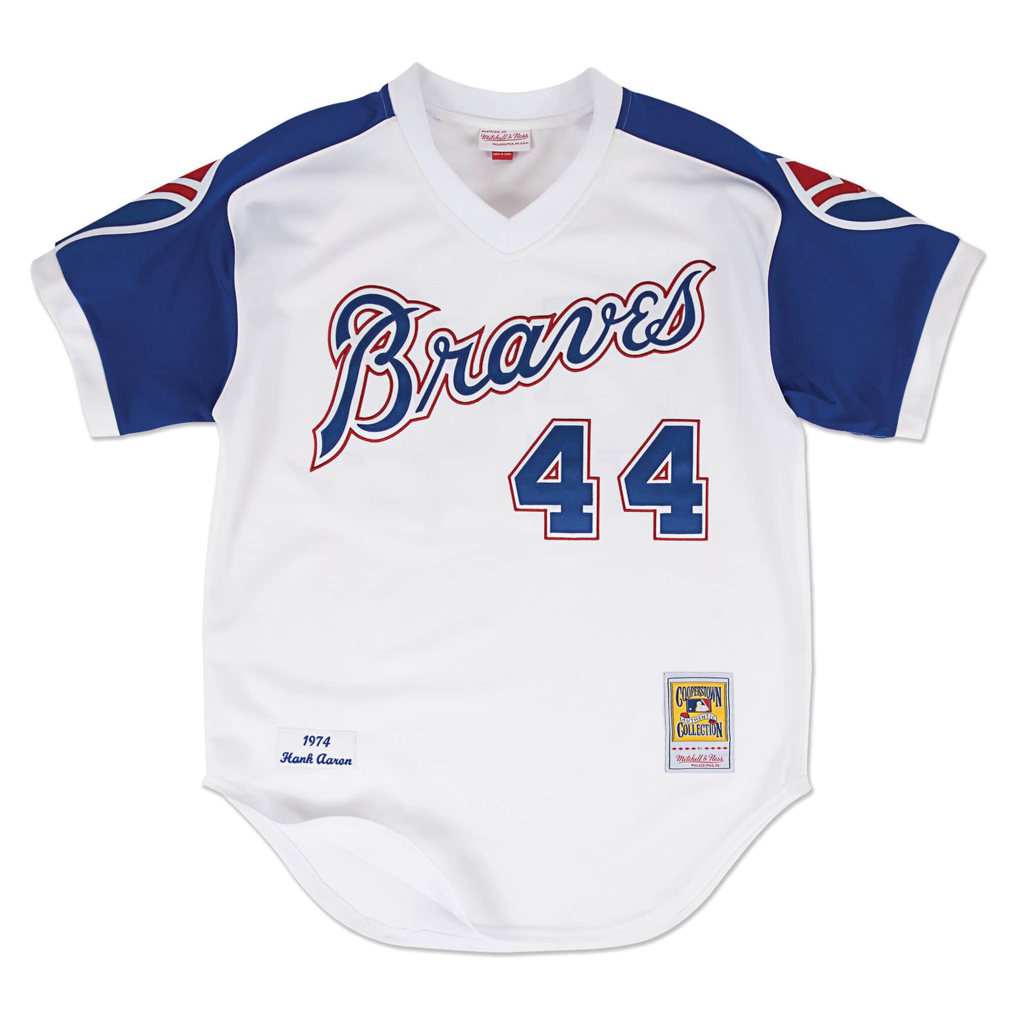 Authentic Jersey Atlanta Braves Home 1974 Hank Aaron - vstockx