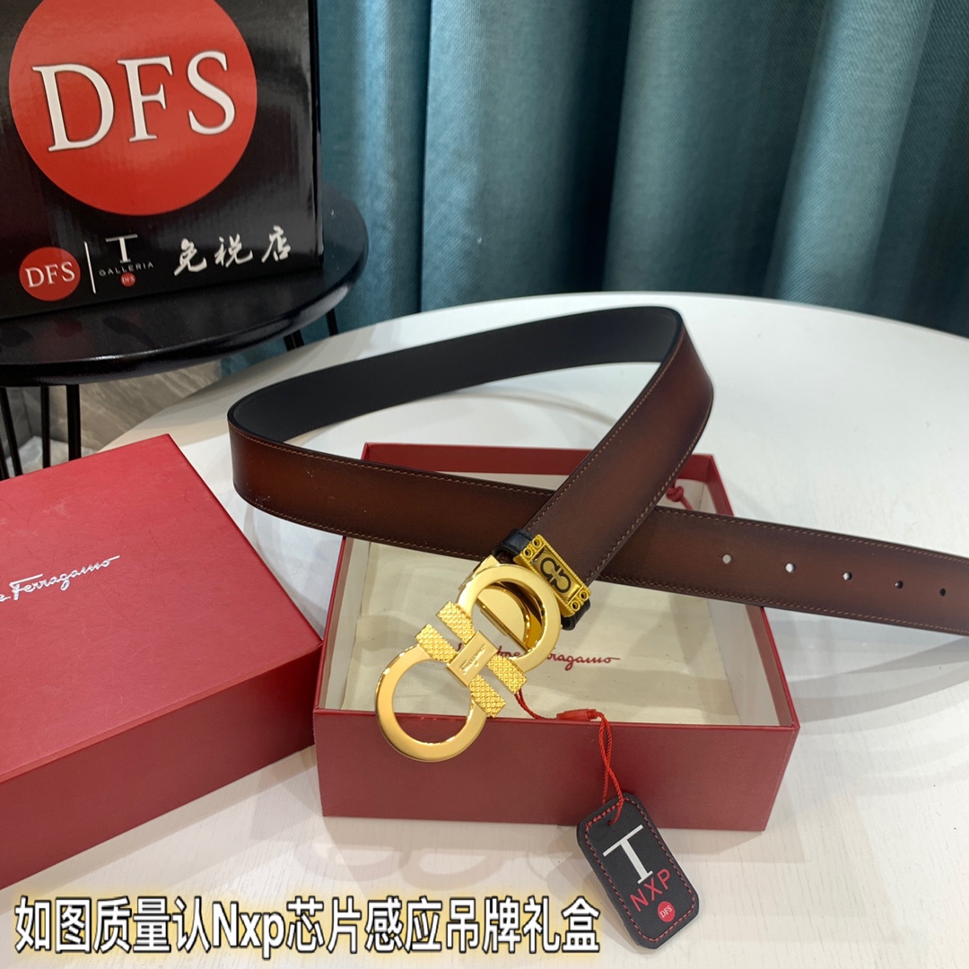 Streetwear Belt Ferragamo 319424 size:3.5cm - vstockx