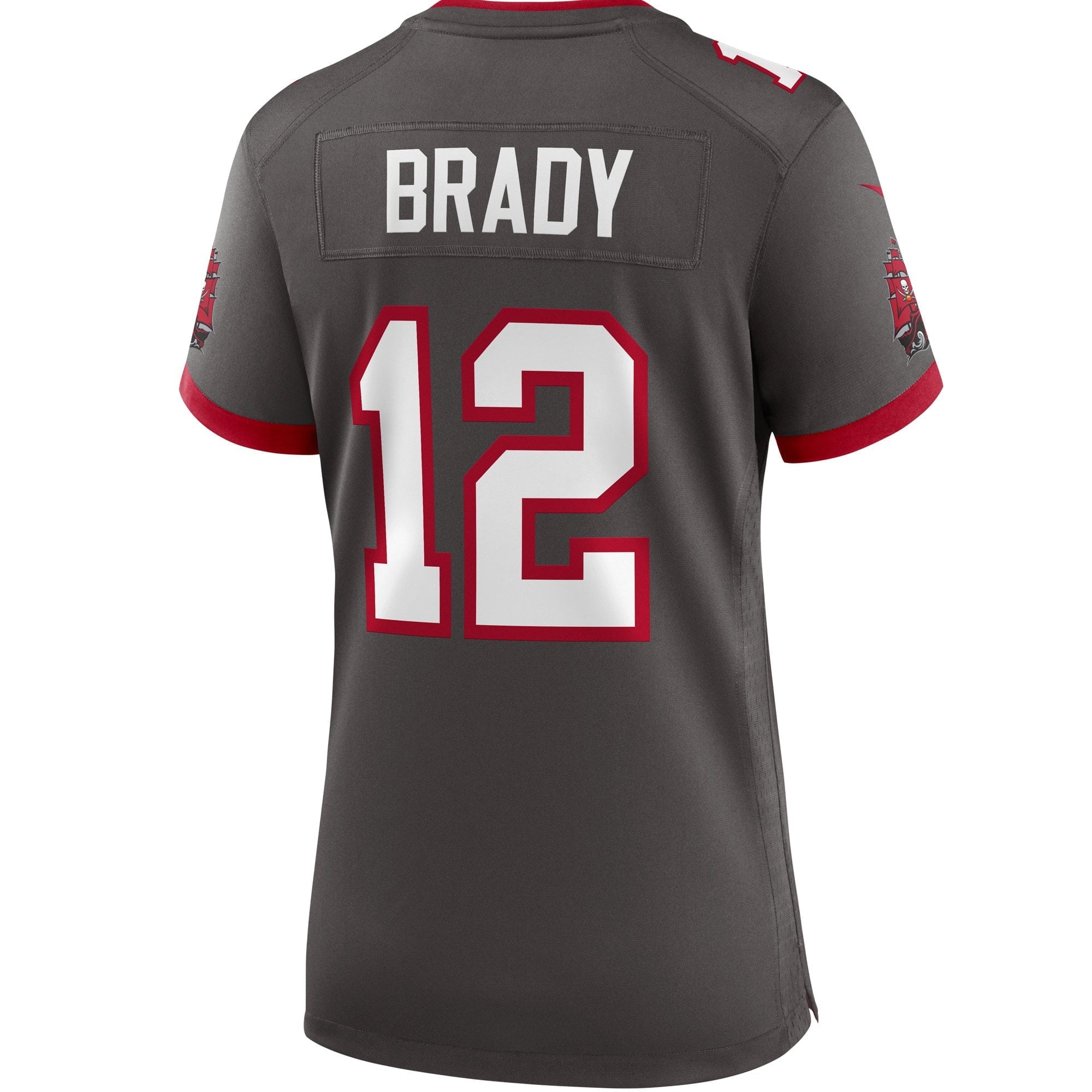 Women's Nike Tom Brady Pewter Tampa Bay Buccaneers Alternate Game Jersey - vstockx