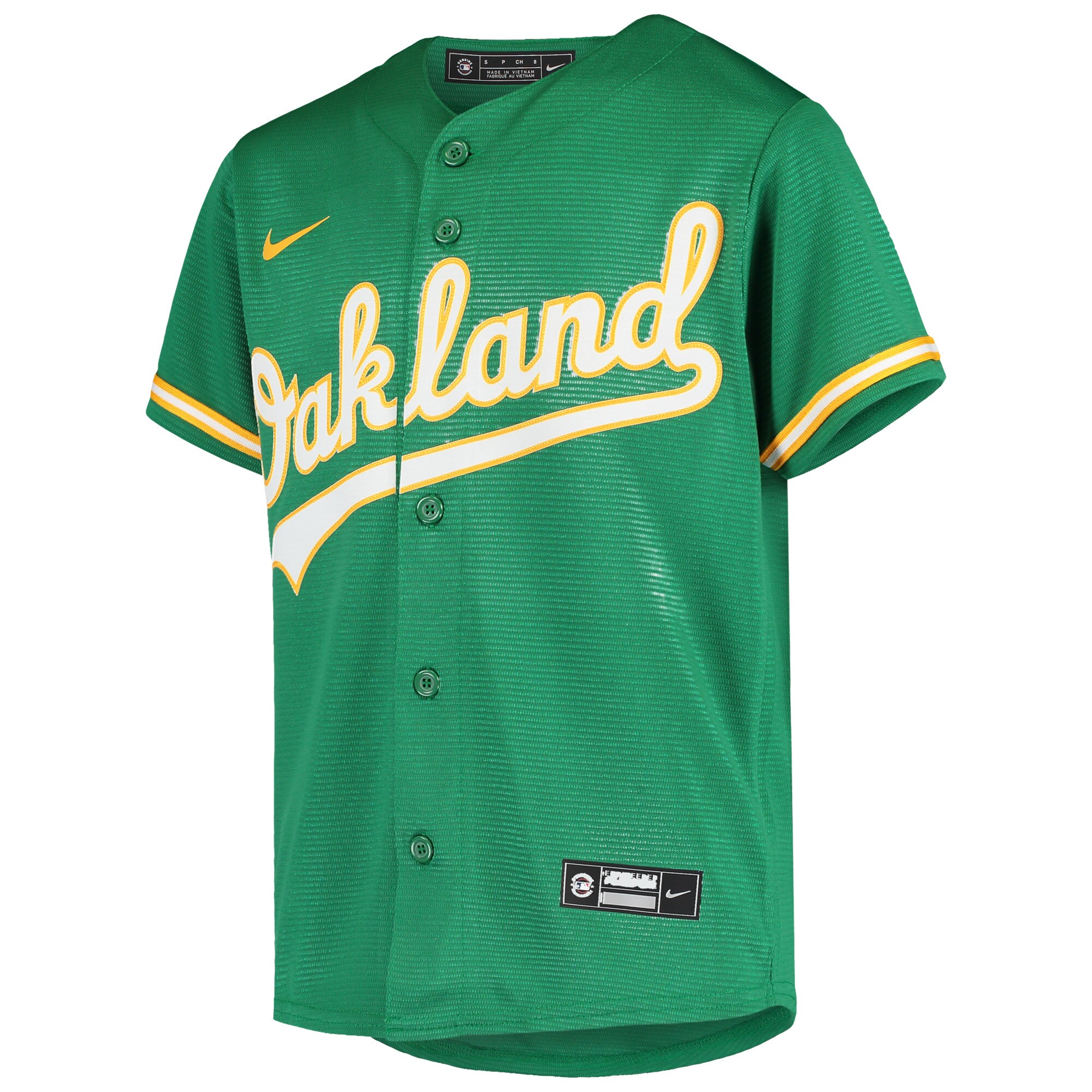 Khris Davis Oakland Athletics Nike Youth Alternate Replica Jersey - Green - vstockx