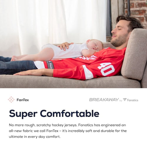 Men's Fanatics Branded White Detroit Red Wings Breakaway Away Jersey - vstockx