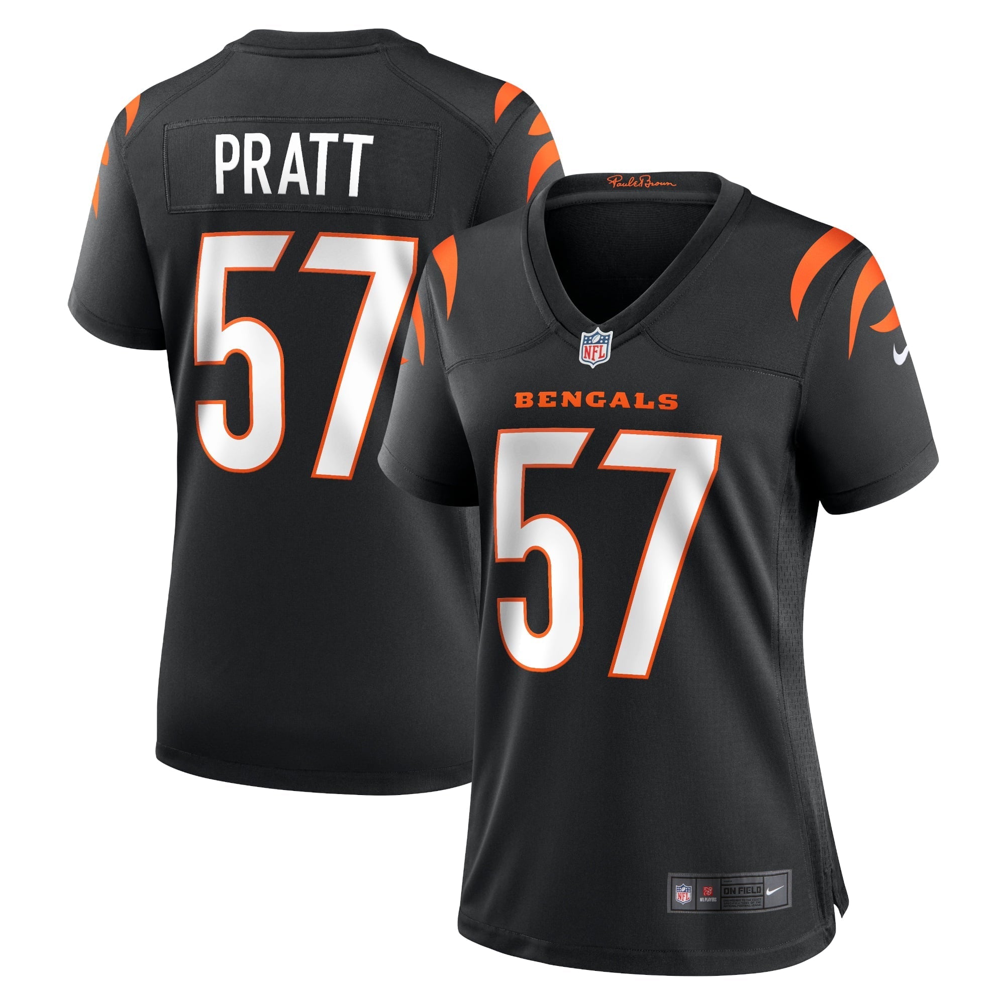 Women's Nike Germaine Pratt Black Cincinnati Bengals Game Jersey - vstockx