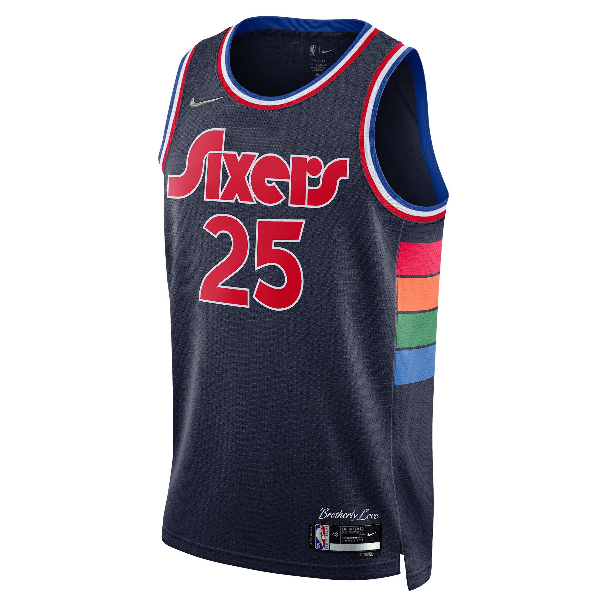 Ben Simmons Philadelphia 76ers Nike 2021/22 Swingman Jersey - City Edition - Navy - vstockx