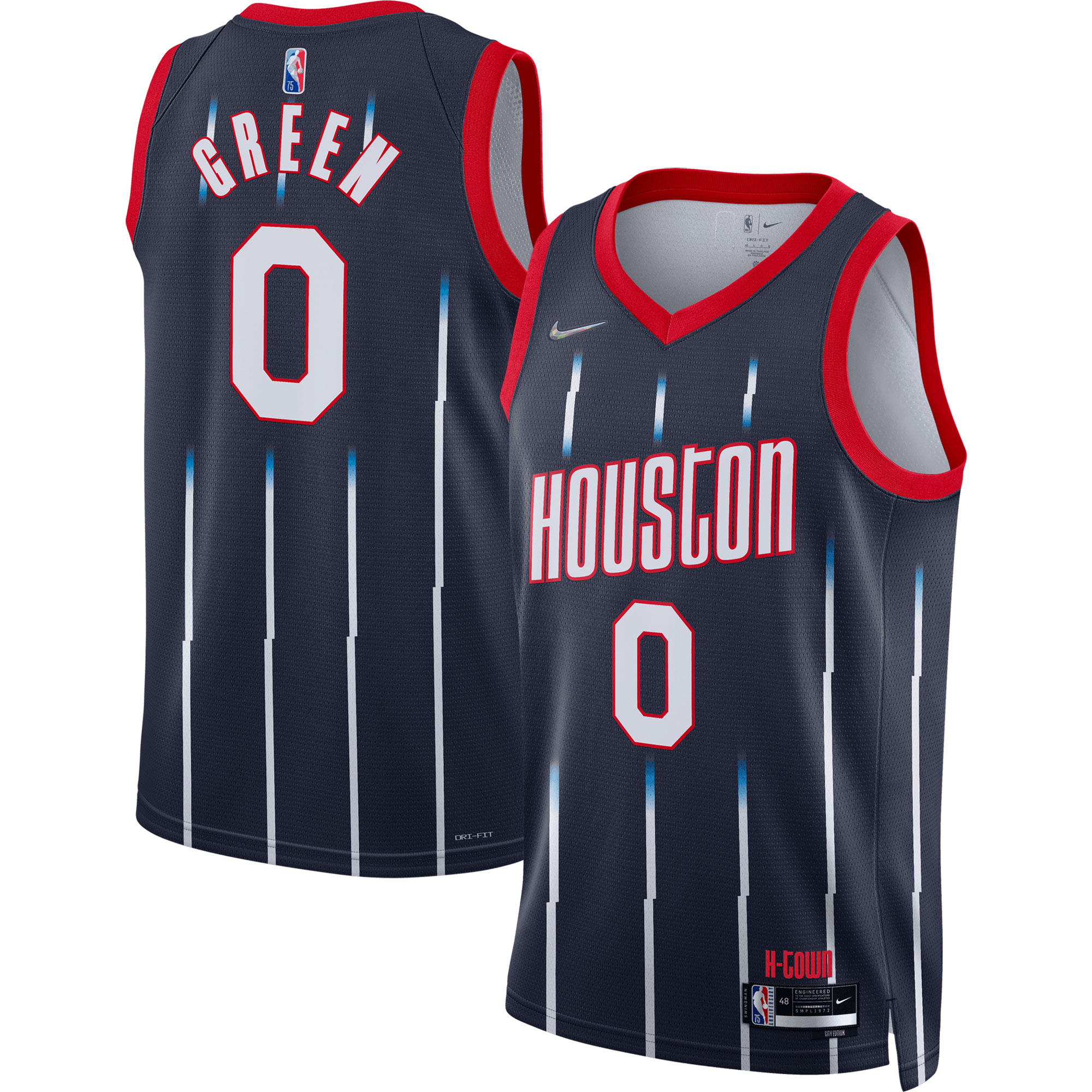 Jalen Green Houston Rockets Nike 2021/22 Swingman Jersey - City Edition - Navy - vstockx